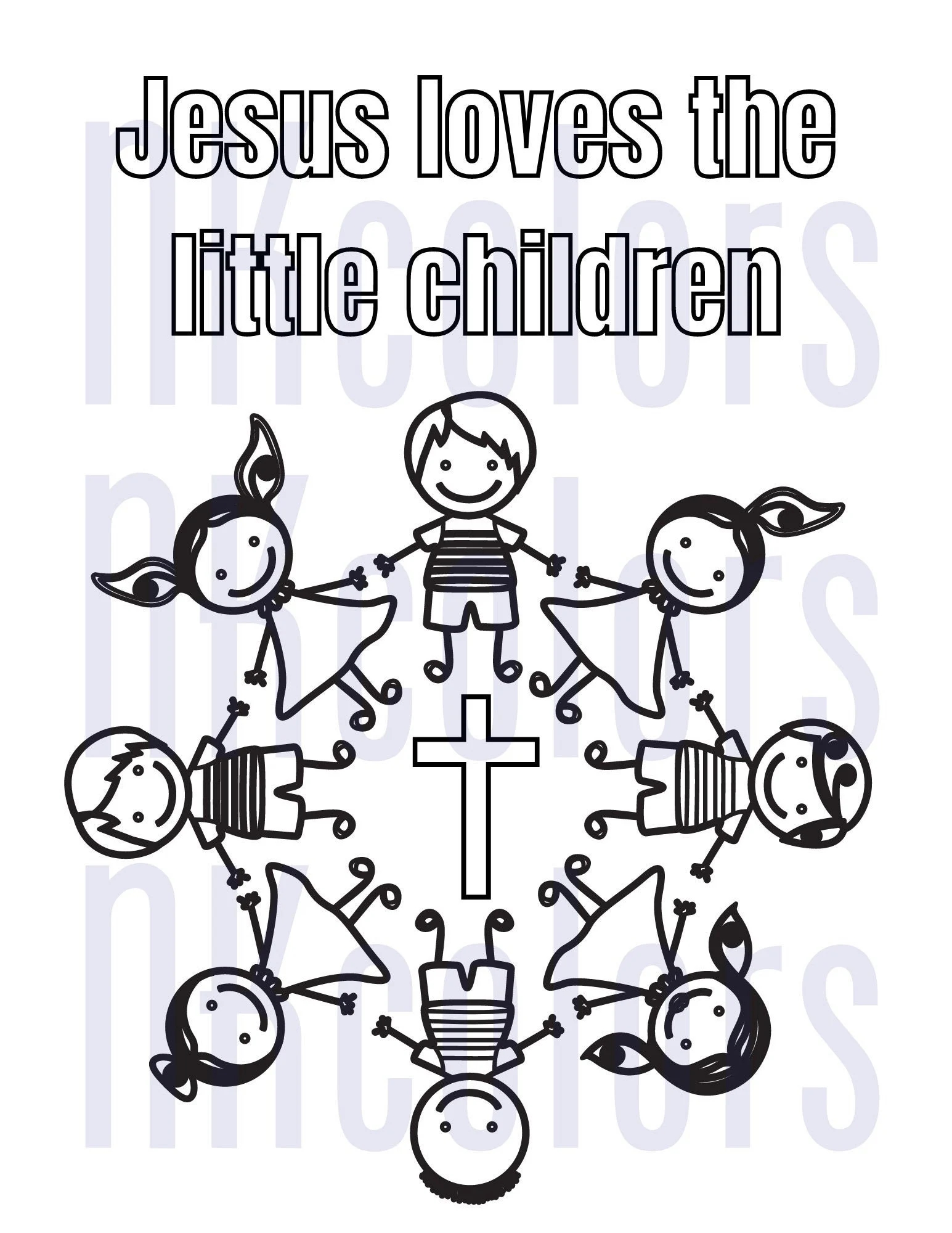 Preschool Jesus Coloring Pages