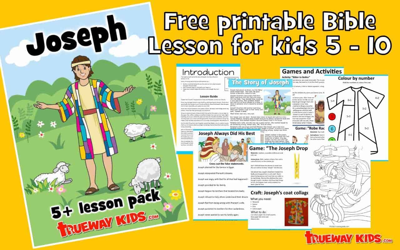Joseph 5 10 Year Old Bible Lesson Pack Trueway Kids Joseph 5 10 Year Old Bible Lesson Pack Trueway Kids