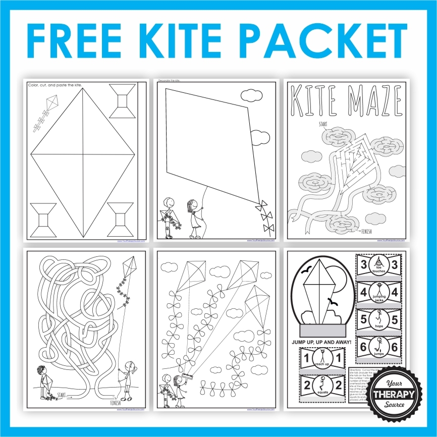 Kite Coloring Pages And Free Kite Printables Your Therapy Source Kite Coloring Pages And Free Kite Printables Your Therapy Source