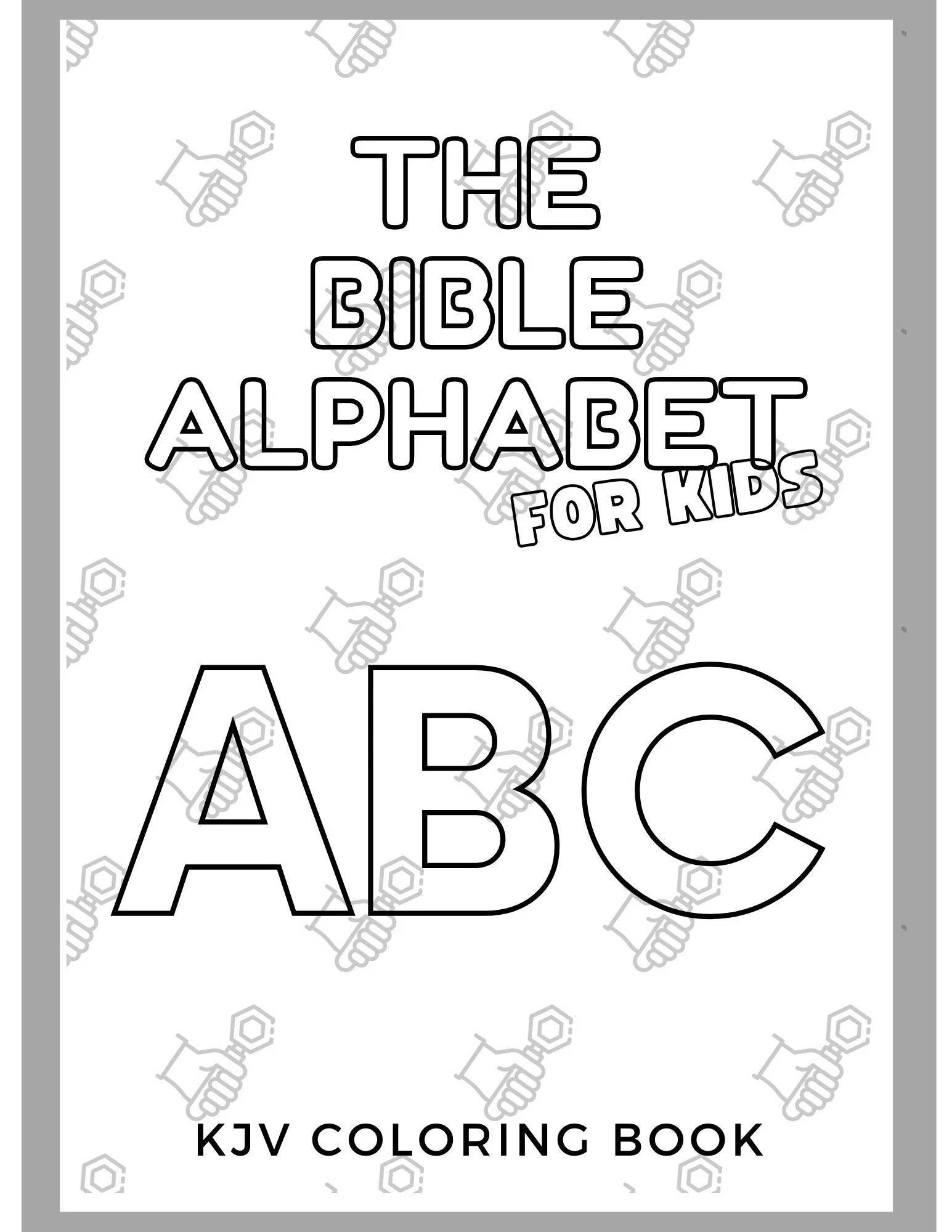 KJV Coloring Book The Bible Alphabet For Kids Etsy