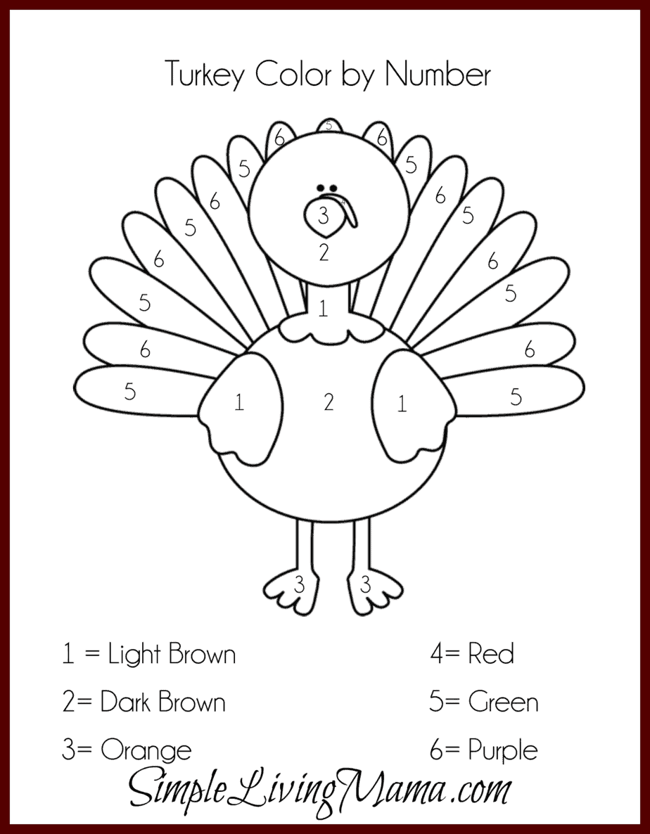 Leaf Turkey Craft For Kids Simple Living Mama