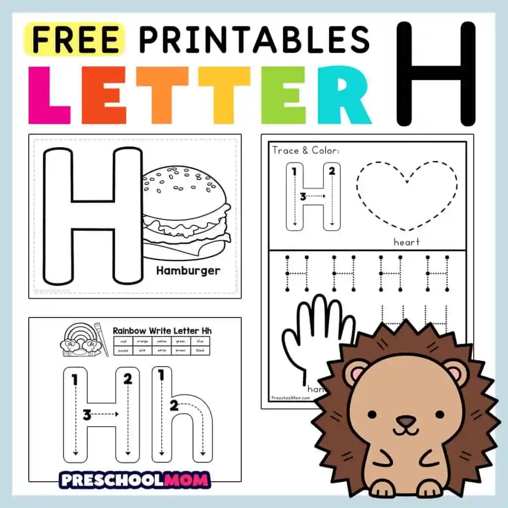 Letter H Preschool Printables Preschool Mom Letter H Preschool Printables Preschool Mom