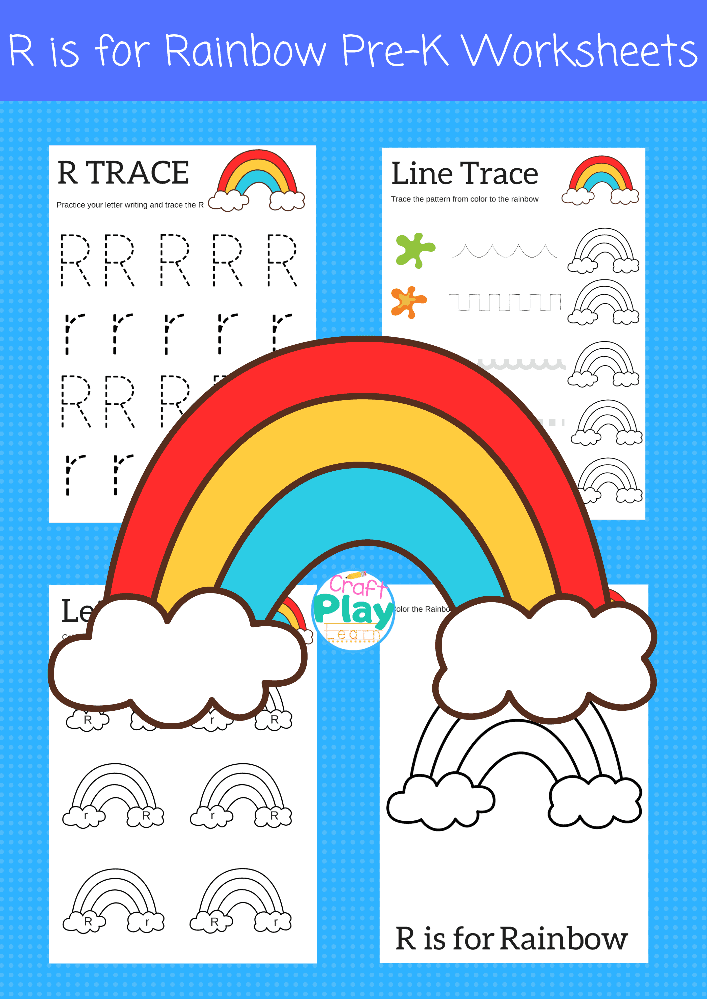 Letter R Worksheets For Preschool Kids Craft Play Learn