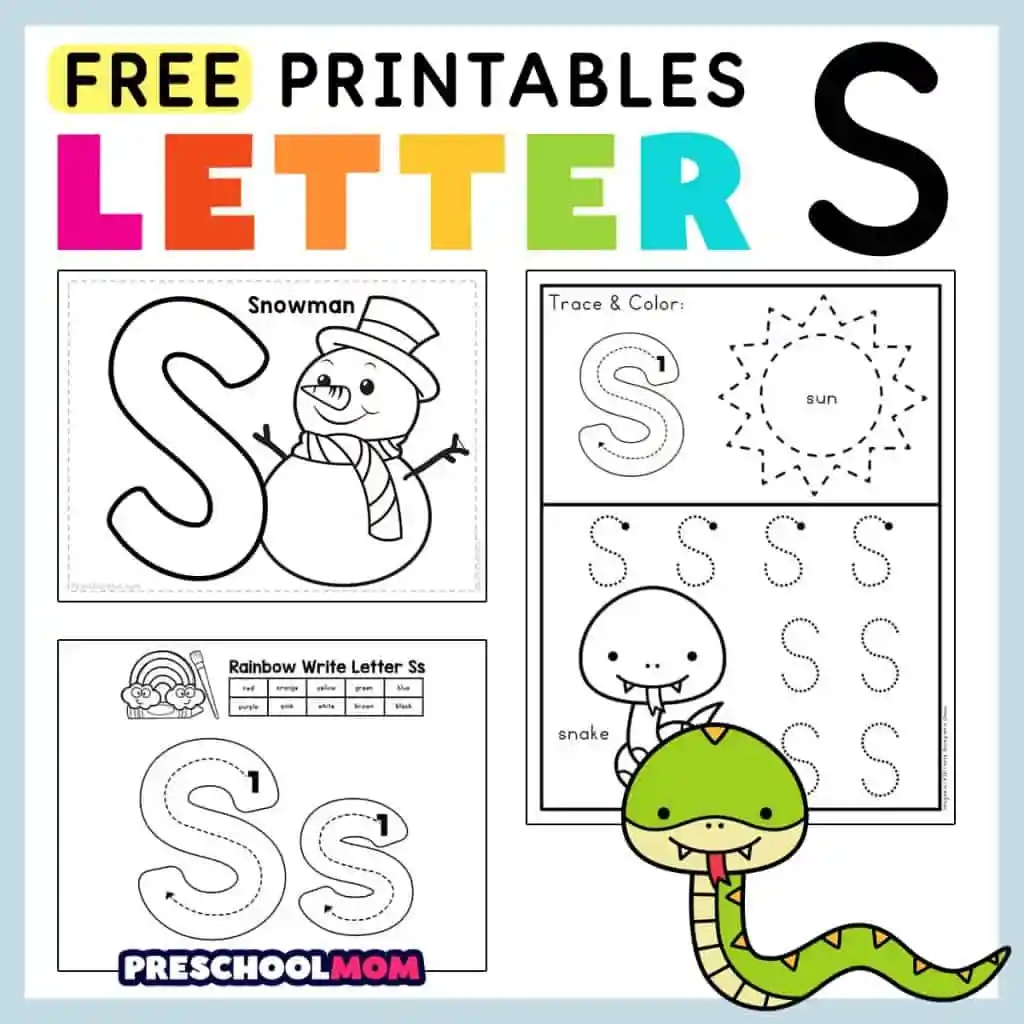 Letter S Preschool Printables Preschool Mom