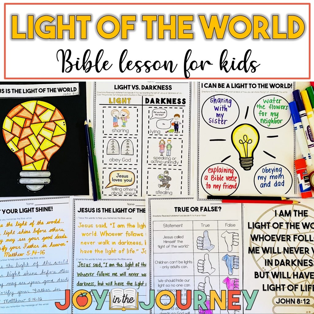 Light Of The World FREE Bible Lesson For Kids Joy In The Journey Light Of The World FREE Bible Lesson For Kids Joy In The Journey