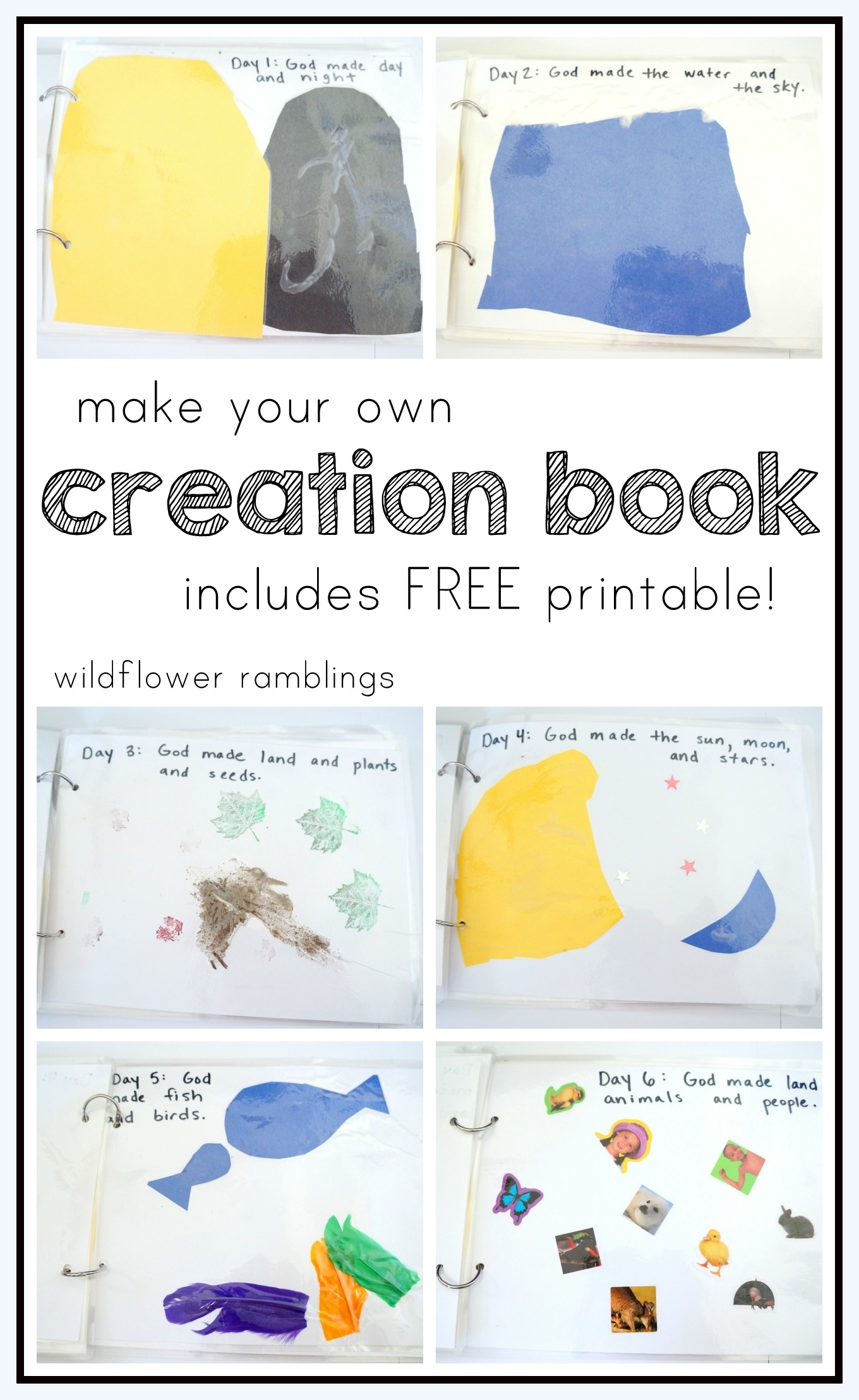 Make Your Own Creation Book free Printable Wildflower Ramblings