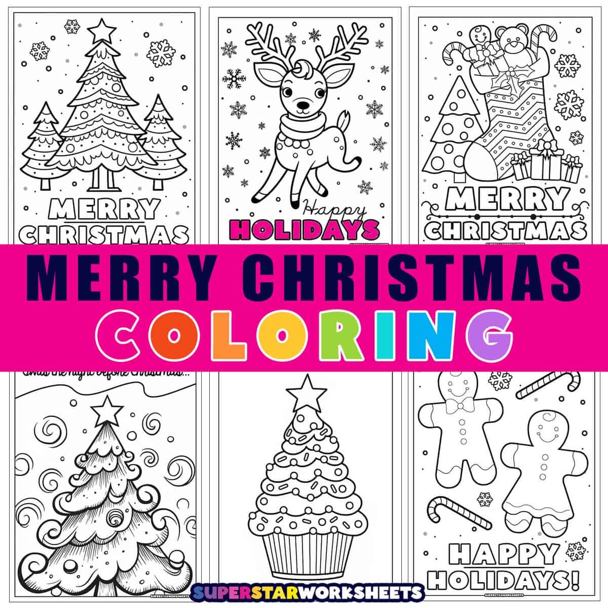 Preschool Holiday Coloring Pages
