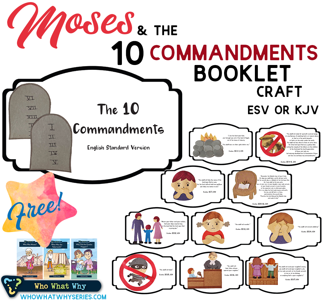 Moses And The 10 Commandments Craft Thinking Kids