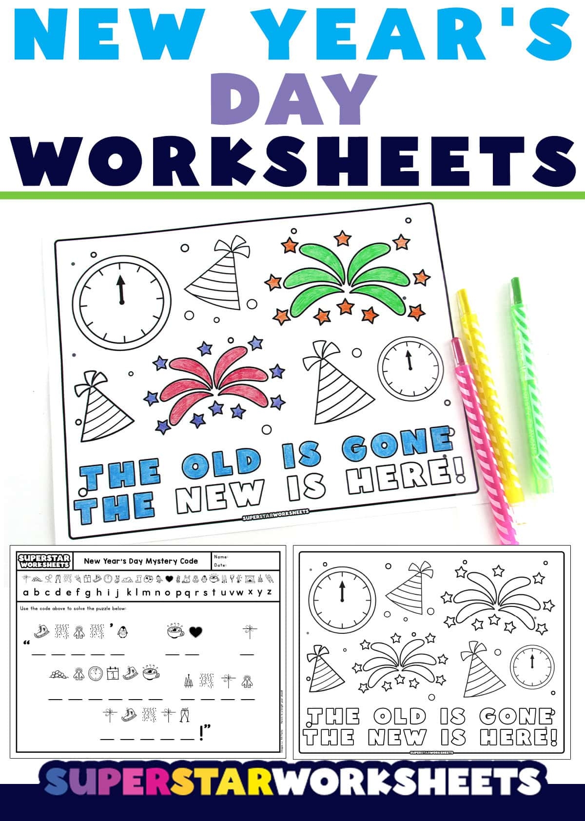 New Year s Day Worksheets Superstar Worksheets