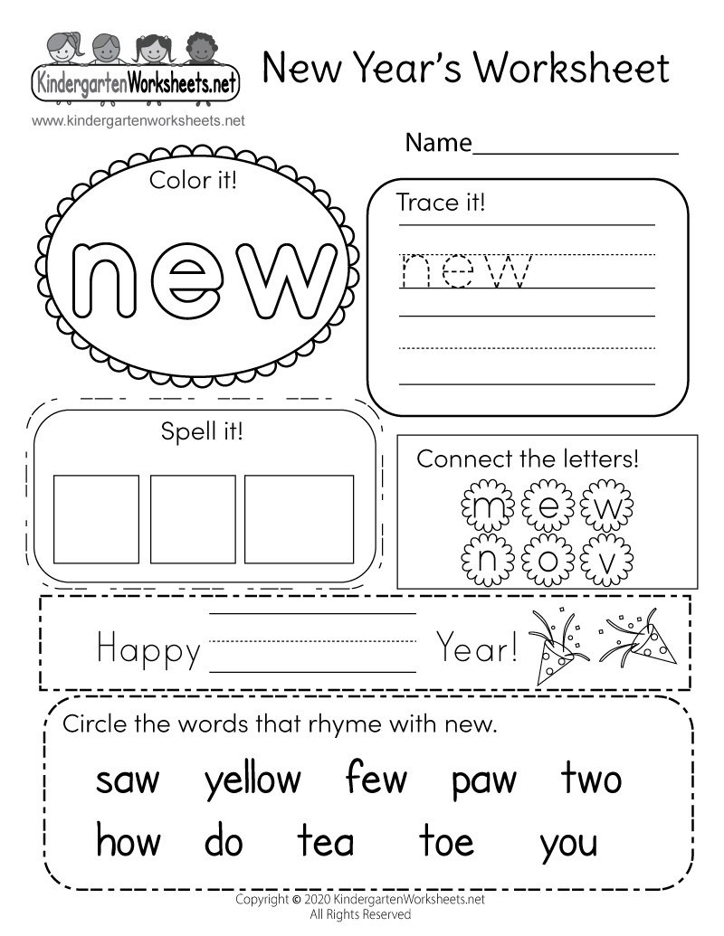New Year s Worksheet Free Printable Digital U0026 PDF