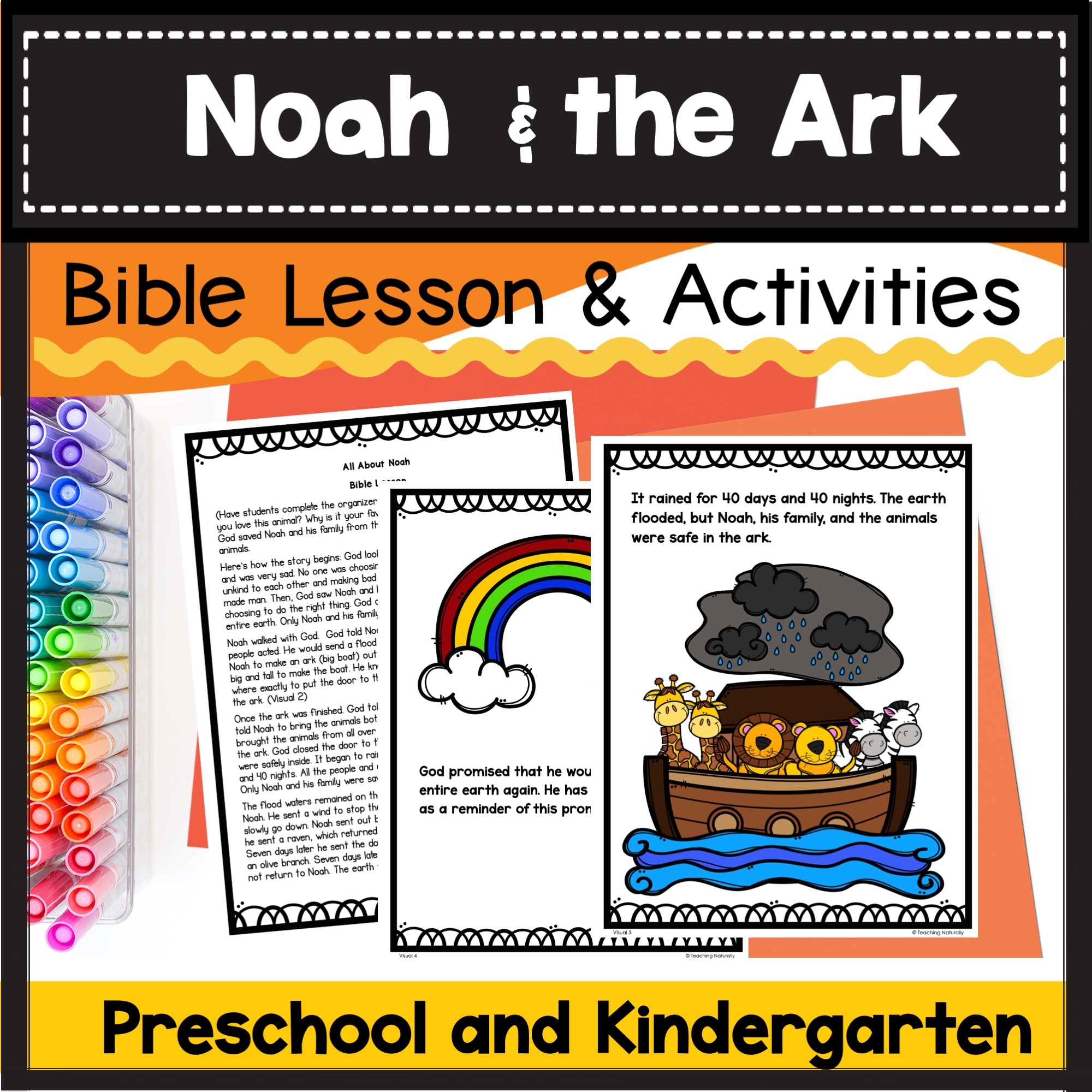 Noah s Ark Bible Lesson With Visuals Mini book And Sequence Cut And Paste Made By Teachers Noah s Ark Bible Lesson With Visuals Mini book And Sequence Cut And Paste Made By Teachers