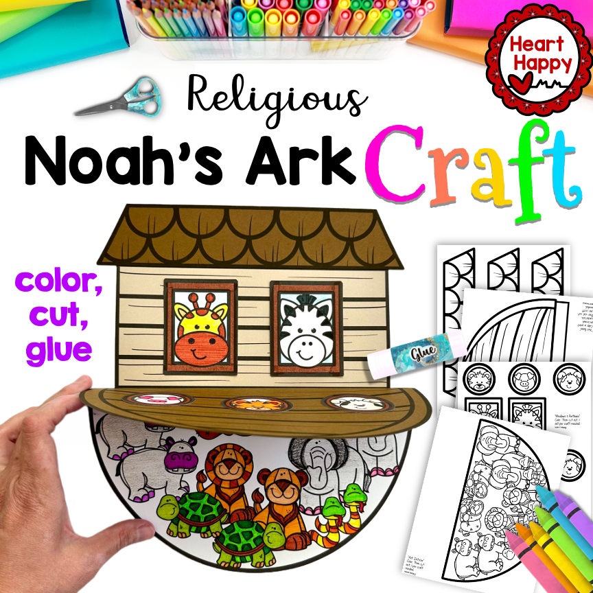Noah s Ark Religious Craft Sunday School Bible Lessons Made 