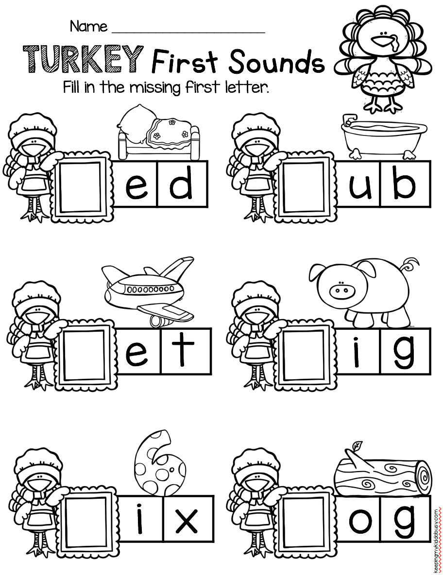 November Seat Work For Kindergarten FREE WEEK Keeping My Kiddo 