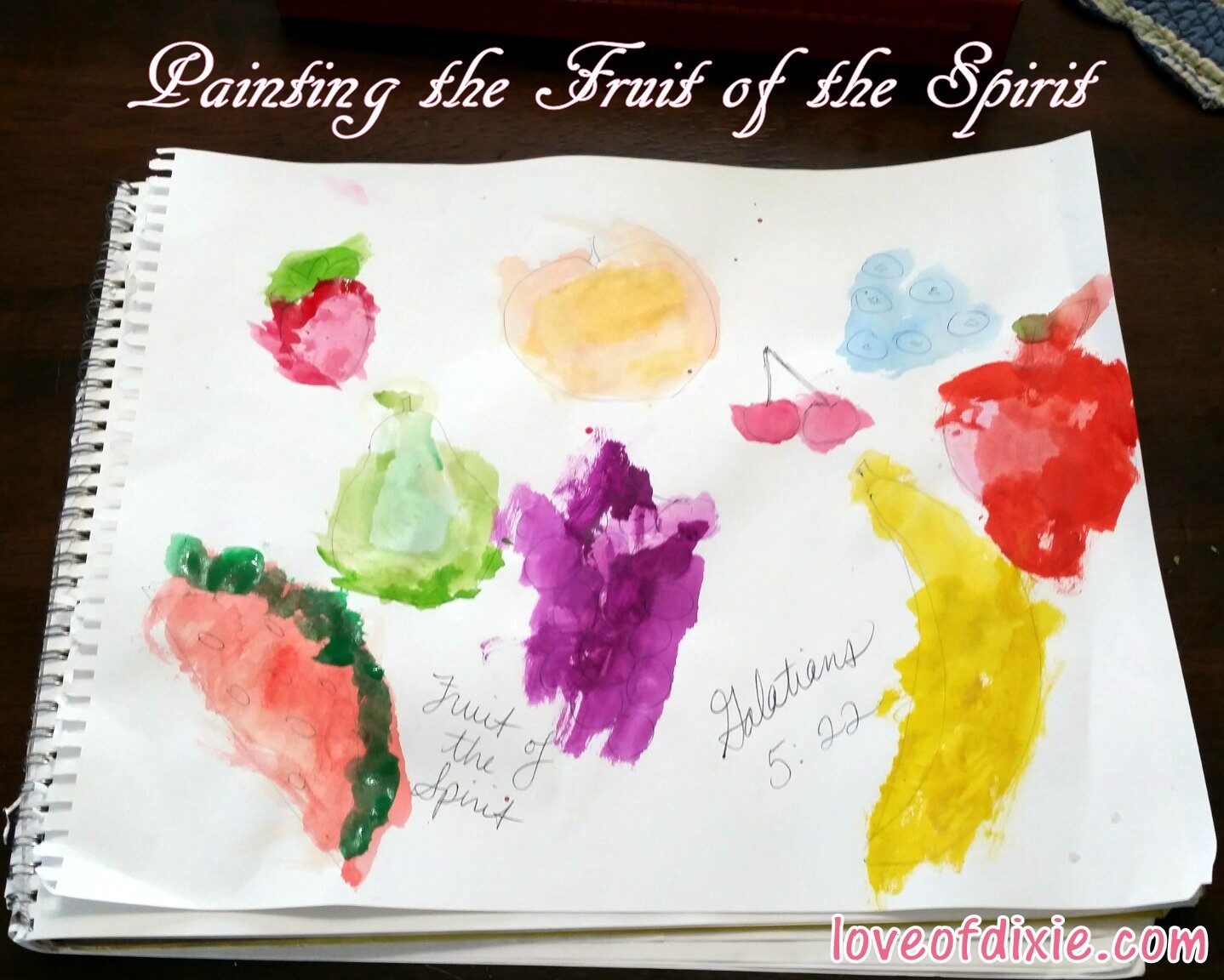 Painting The Fruit Of The Spirit Preschool Printable Lauren Flake Grief U0026 Texas