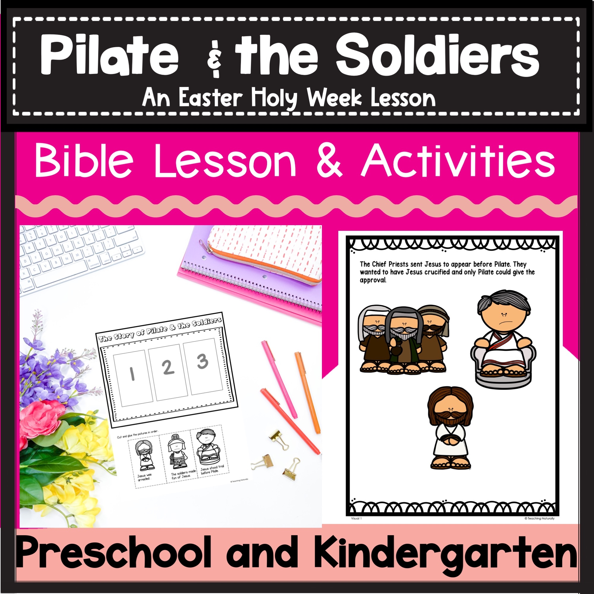 Pilate And The Soldiers Easter Bible Lesson For Preschool And Kindergarten Made By Teachers
