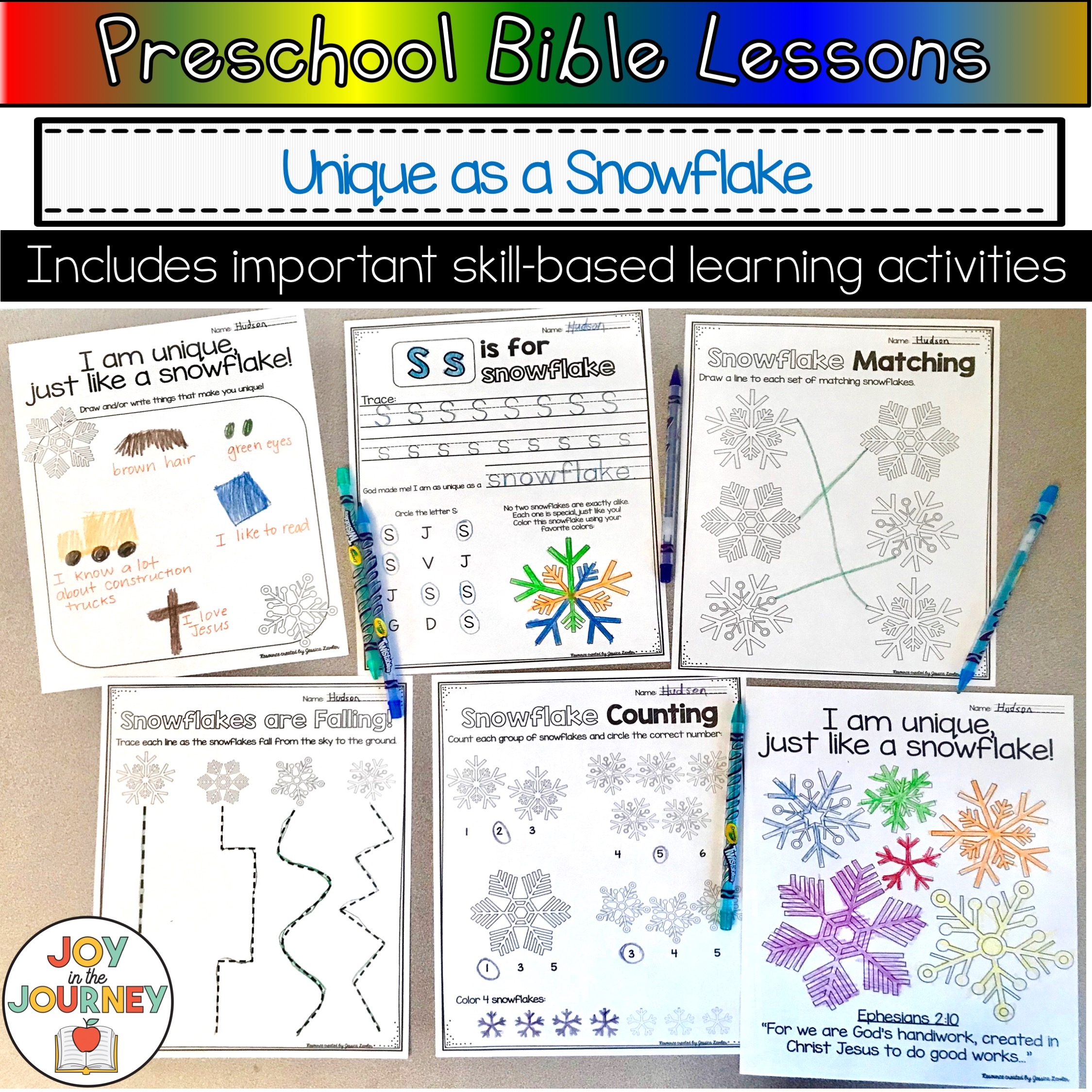 Preschool Bible Lessons Free Printable