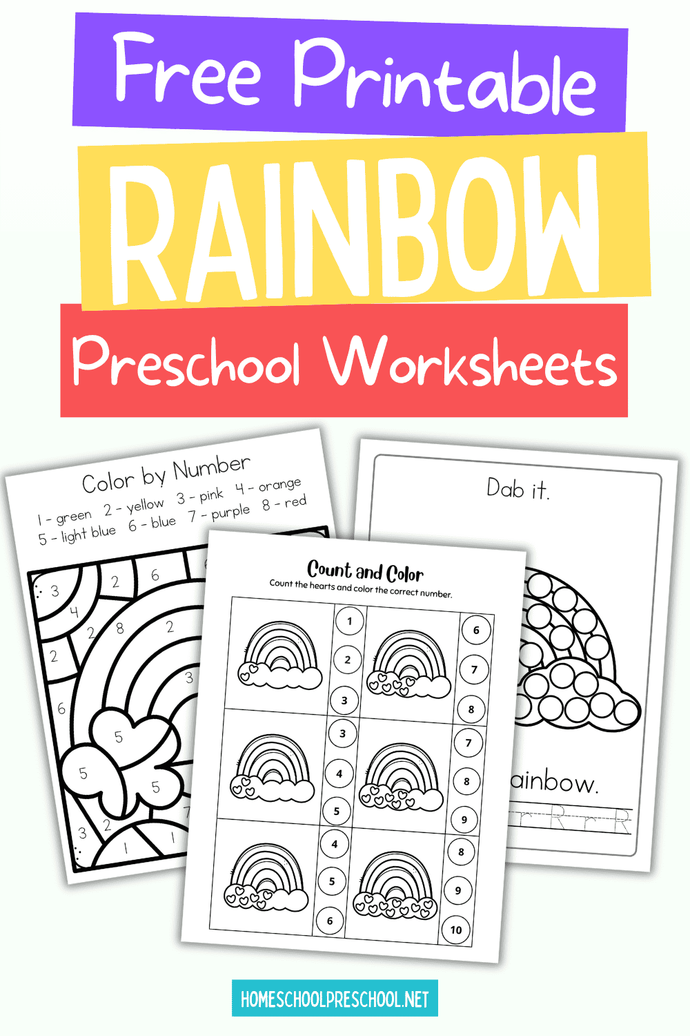 Preschool Fun R Is For Rainbow Worksheets Activities