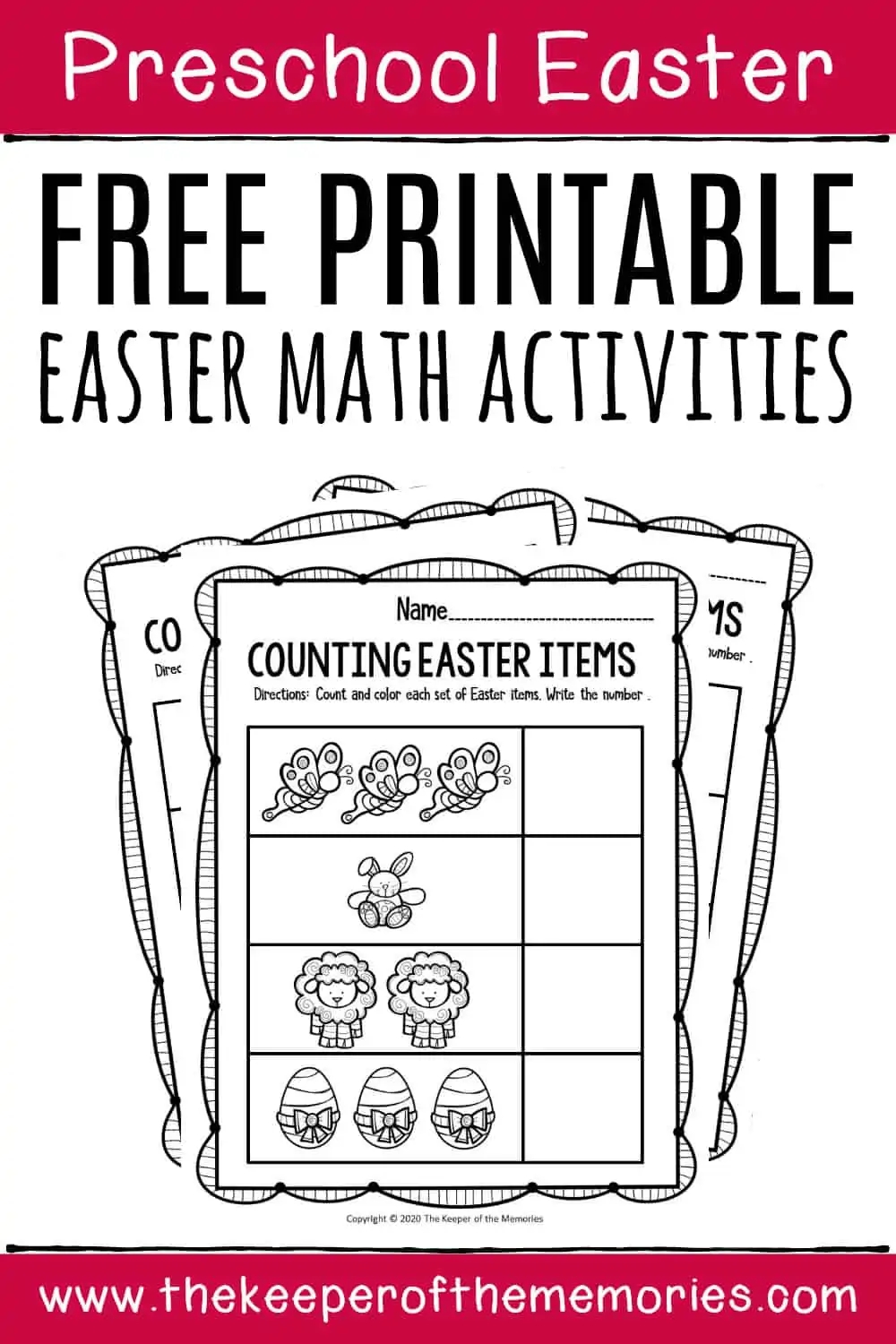 Preschool Math Printable Easter Activities The Keeper Of The Memories Preschool Math Printable Easter Activities The Keeper Of The Memories
