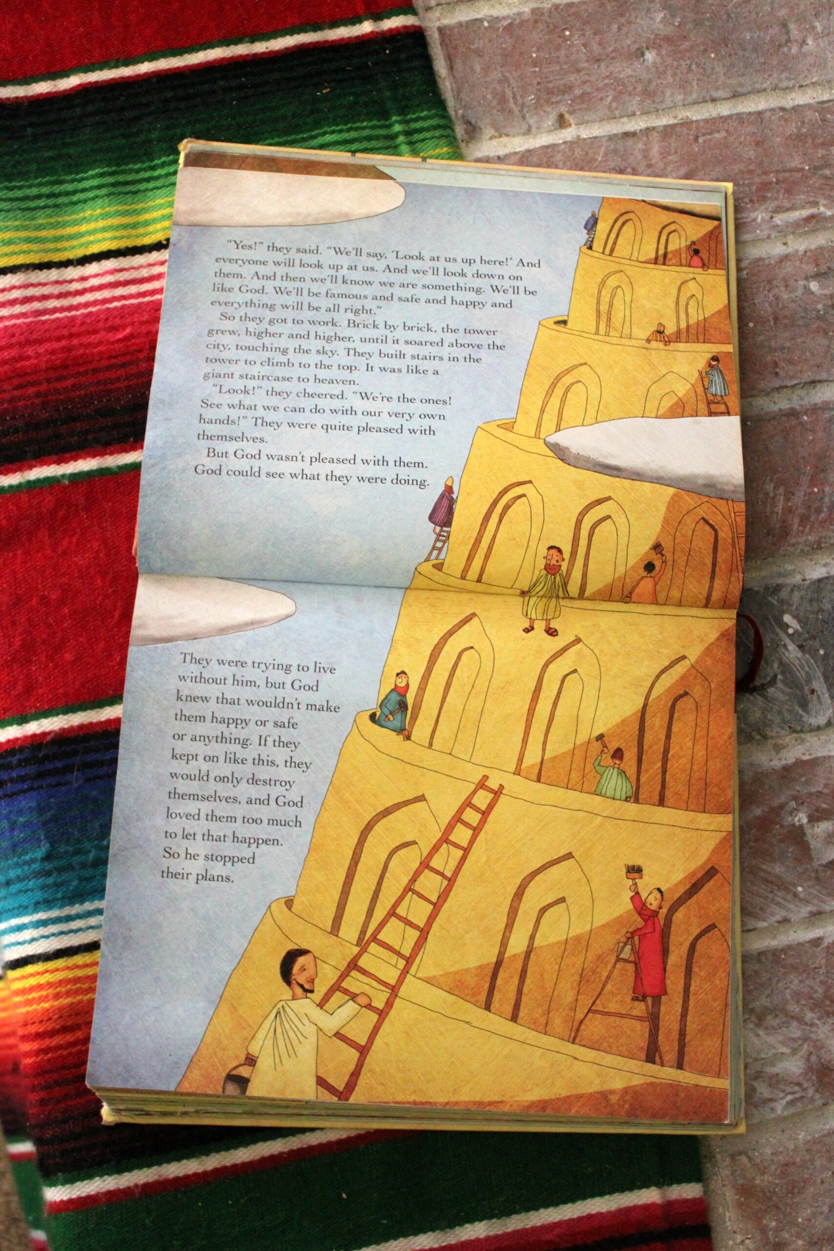 Preschool Read U0026 Play Reading The Giant Staircase To Heaven The Tower Of Babel From The Jesus Storybook Bible U0026 Building With Blocks Bare Feet On The Dashboard Preschool Read U0026 Play Reading The Giant Staircase To Heaven The Tower Of Babel From The Jesus Storybook Bible U0026 Building With Blocks Bare Feet On The Dashboard