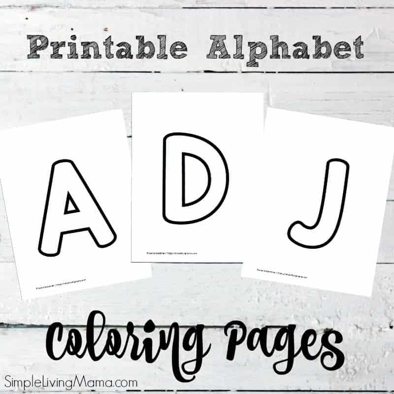 Alphabet Coloring Pages For Preschoolers