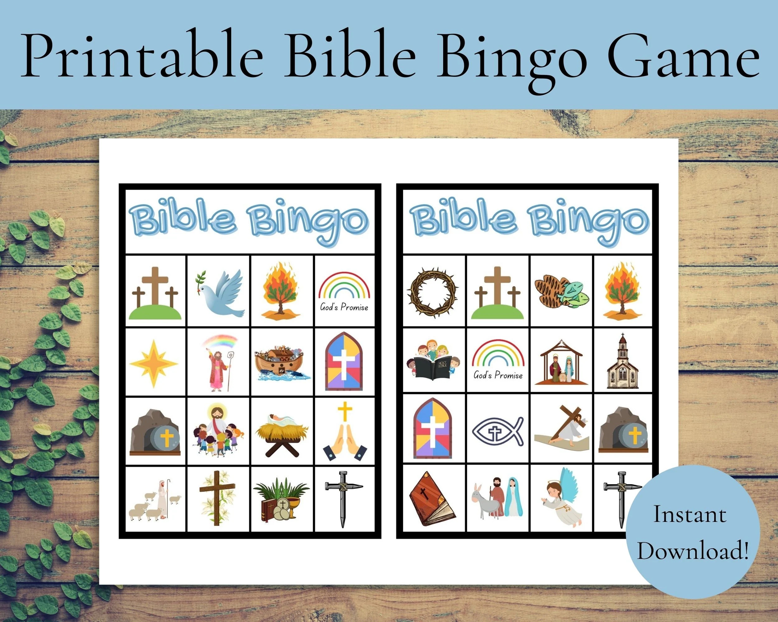 Printable Bible Bingo Game Instant Download Bible Bingo Game Printable Bible Bingo Game Instant Download Bible Bingo Game