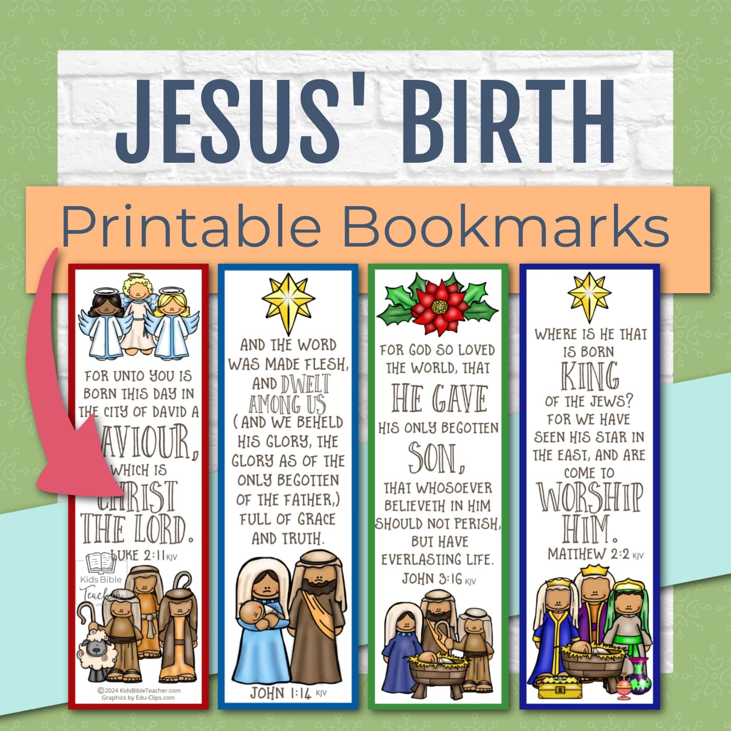 Printable Christmas Bookmarks