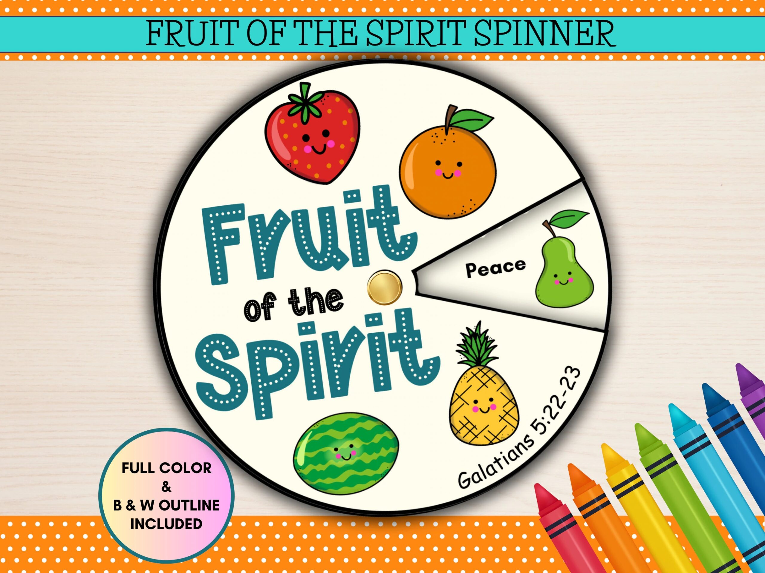Printable Fruit Of The Spirit Spinner Craft For Kids Fruits Of The Spirit Wheel Christian Preschool Printables Bible Crafts For Kids Etsy Printable Fruit Of The Spirit Spinner Craft For Kids Fruits Of The Spirit Wheel Christian Preschool Printables Bible Crafts For Kids Etsy