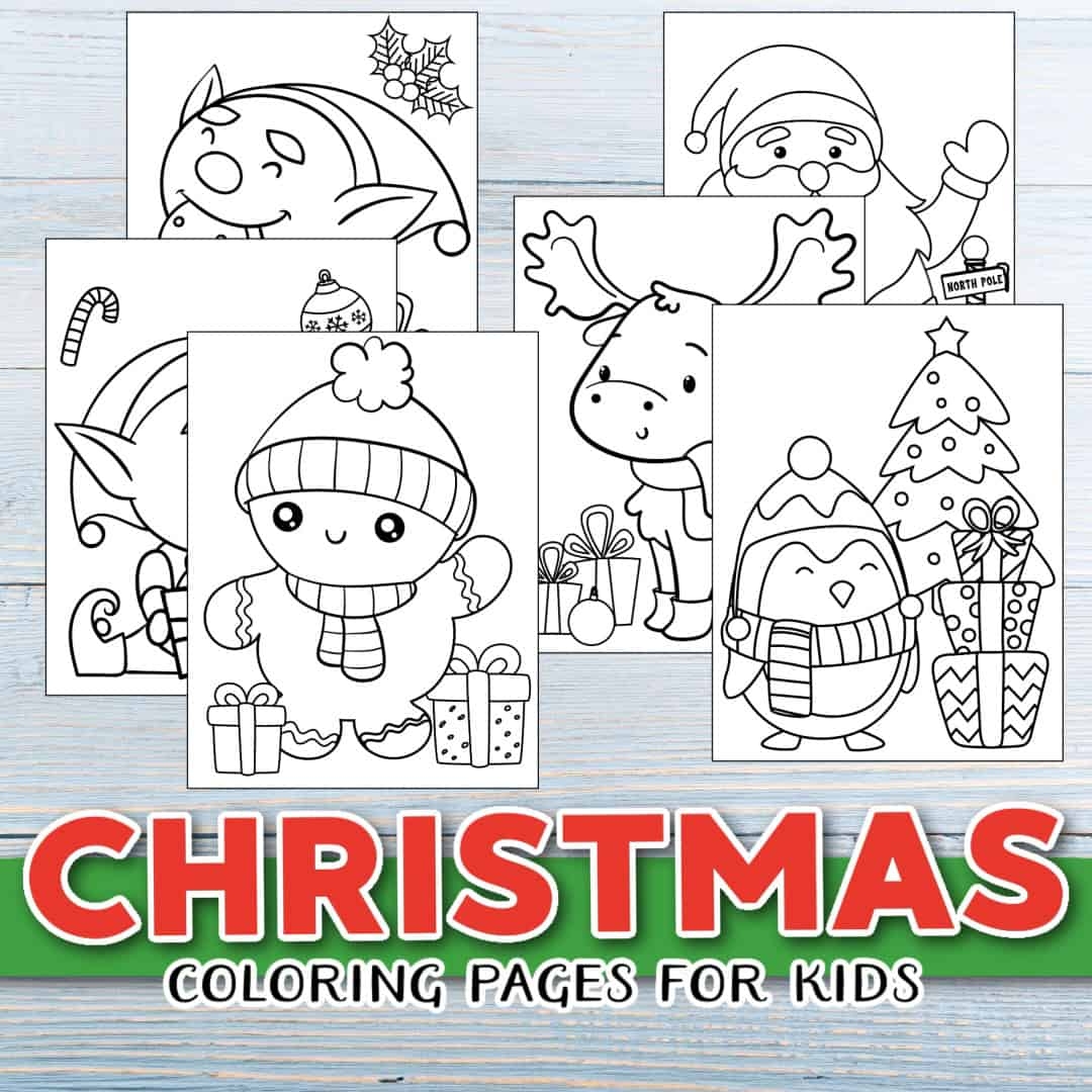 Printable Preschool Christmas Coloring Pages