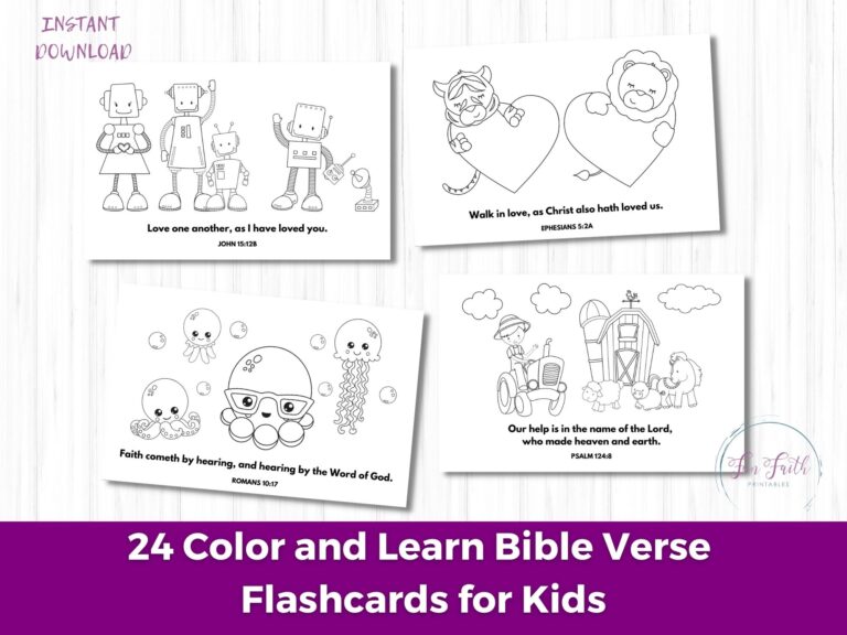 Printable Scripture Cards Easy Bible Verses For Kids To Memorize