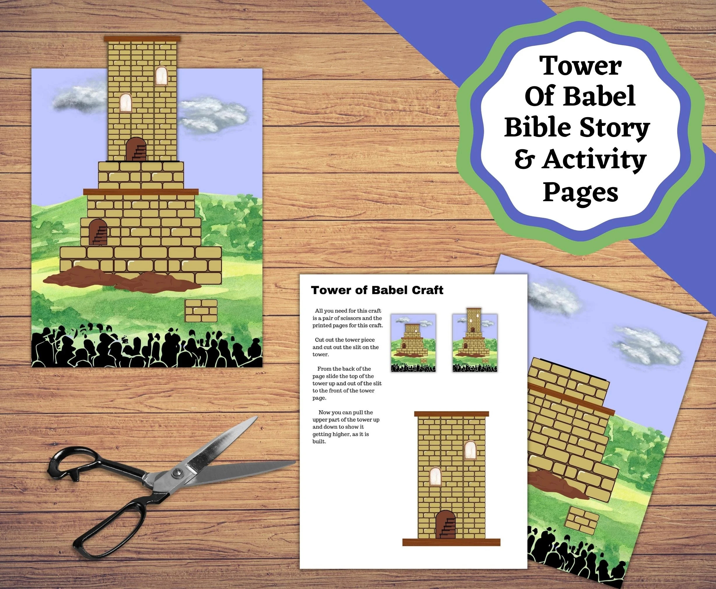 Tower Of Babel Preschool Craft Tower Of Babel Preschool Craft