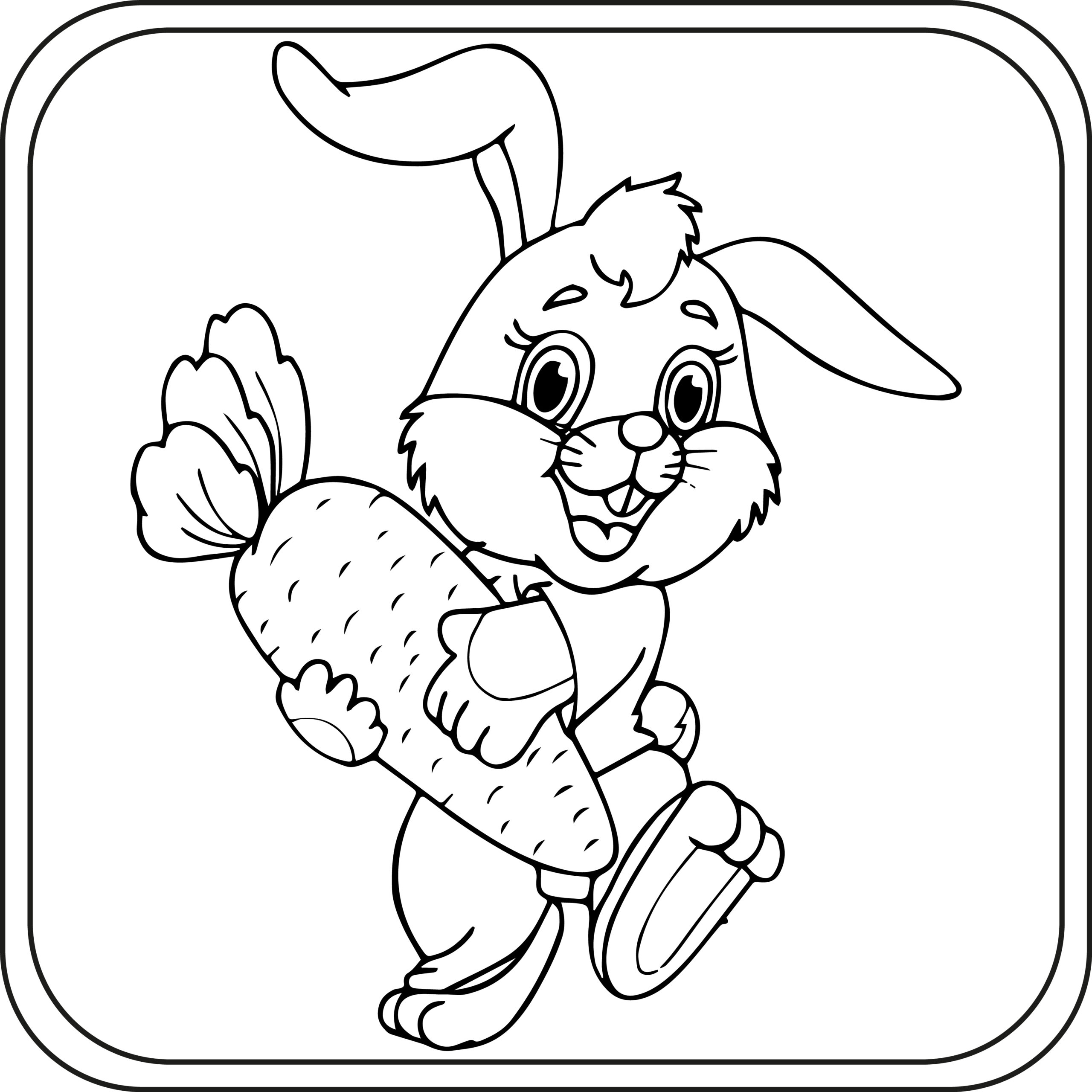 Rabbit Coloring Pages Preschool Kindergarten First Grade Rabbit Coloring Pages Preschool Kindergarten First Grade
