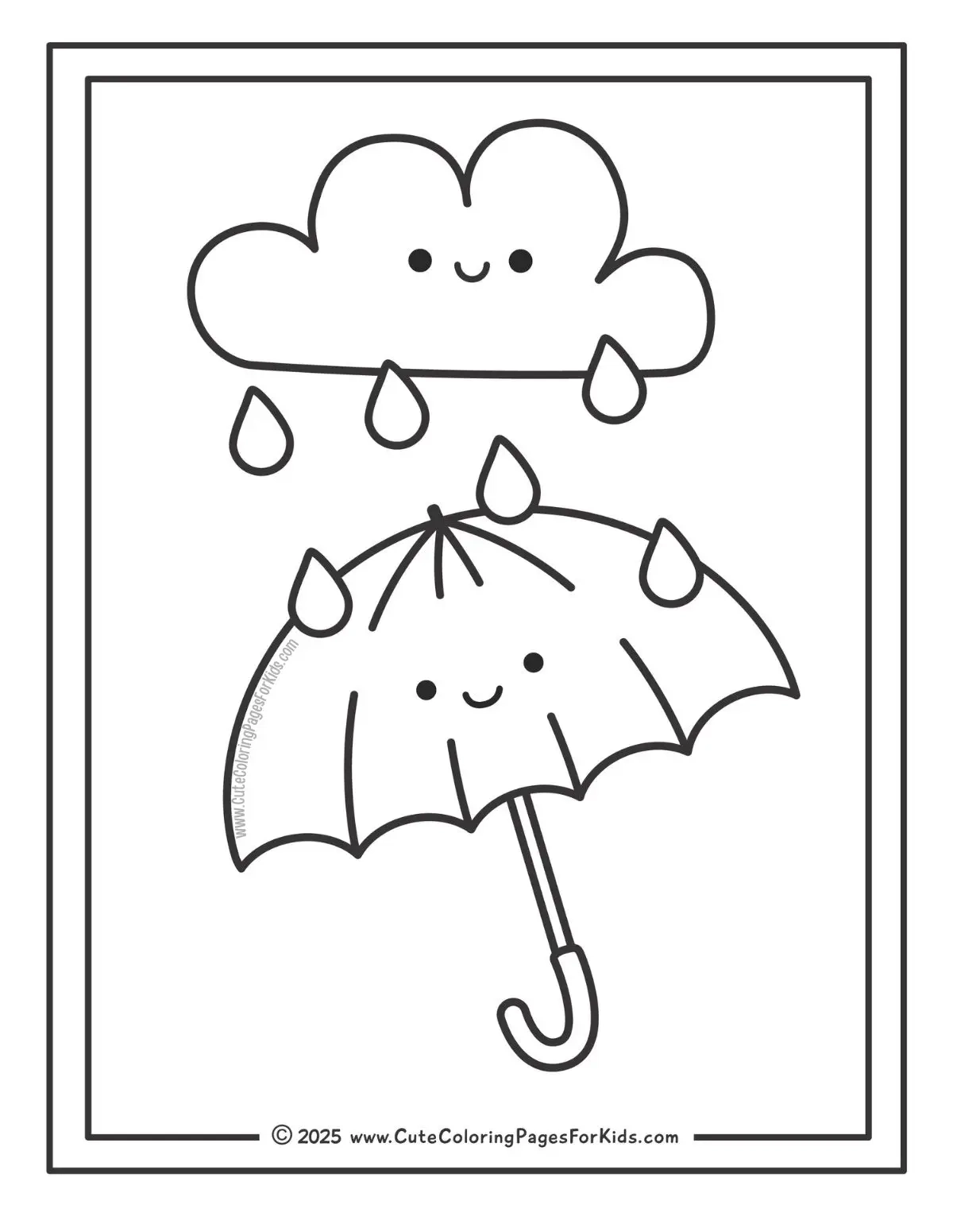 Rainy Day Coloring Pages Free Printable PDFs Cute Coloring 
