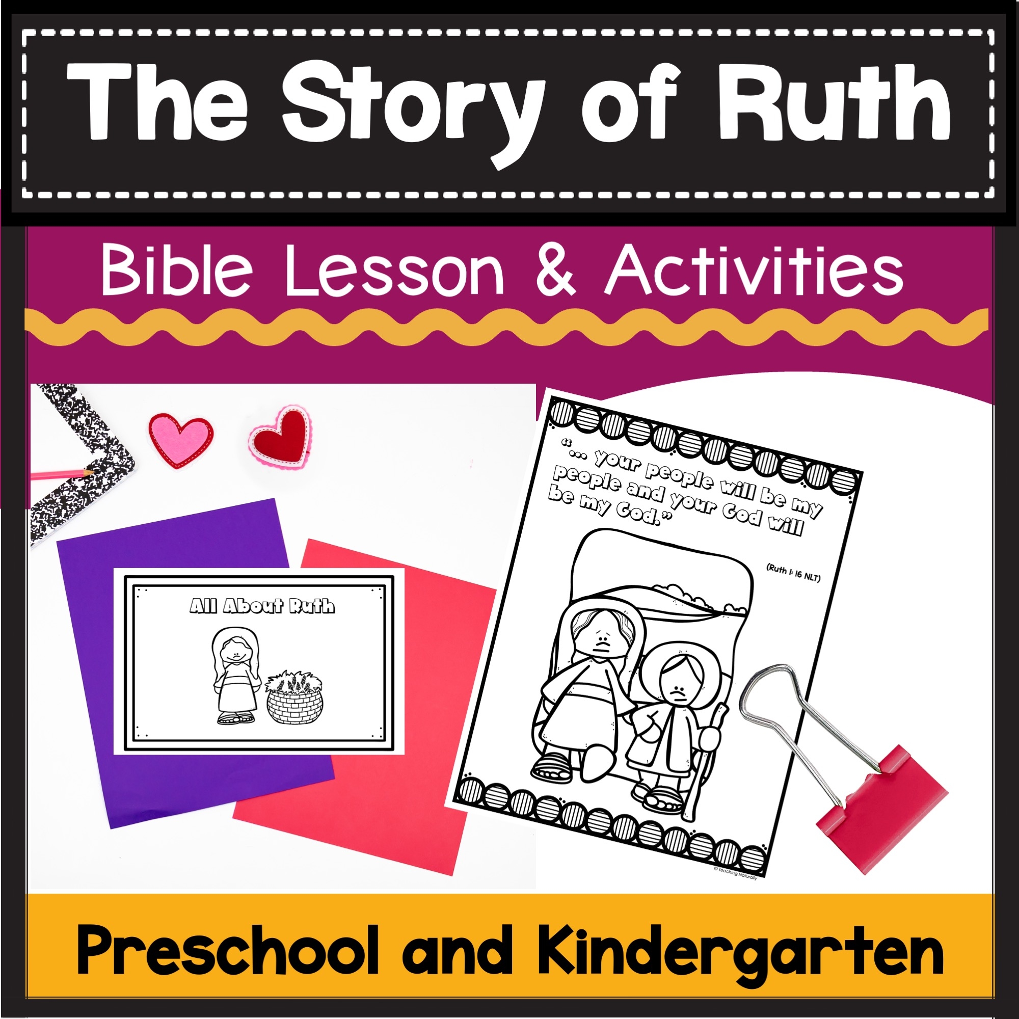 Ruth Bible Lesson And Activities Made By Teachers