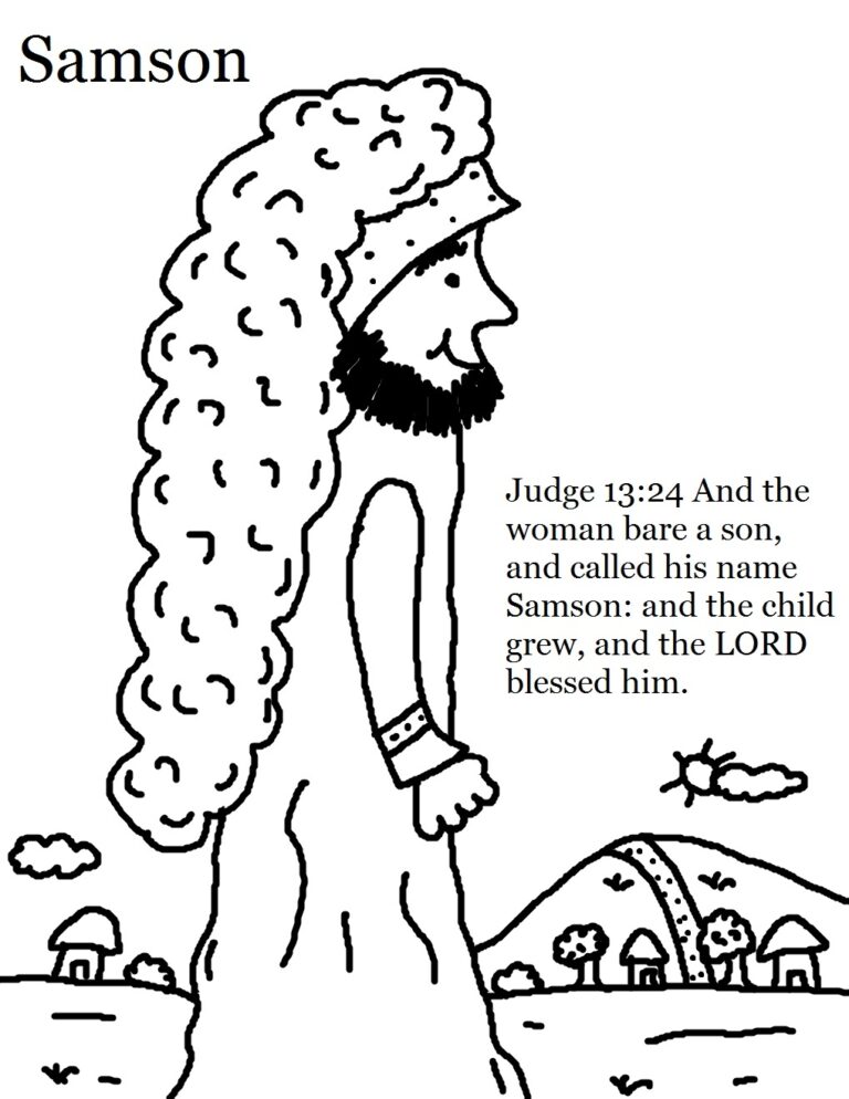 Samson And Delilah Coloring Pages