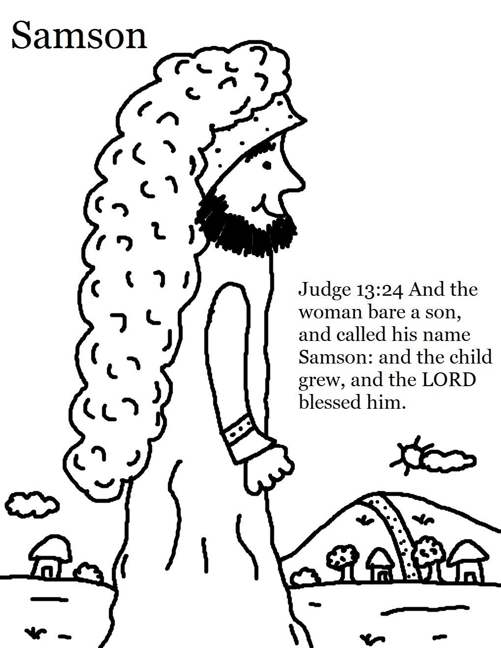 Samson And Delilah Coloring Pages Samson And Delilah Coloring Pages