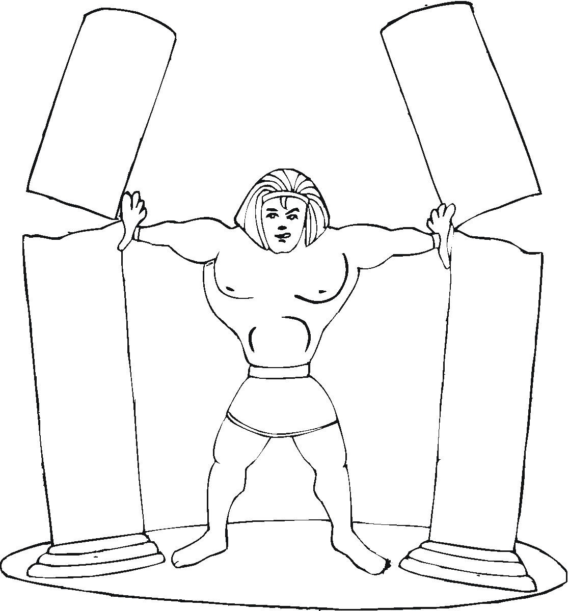 Samson Coloring Page Samson Coloring Page