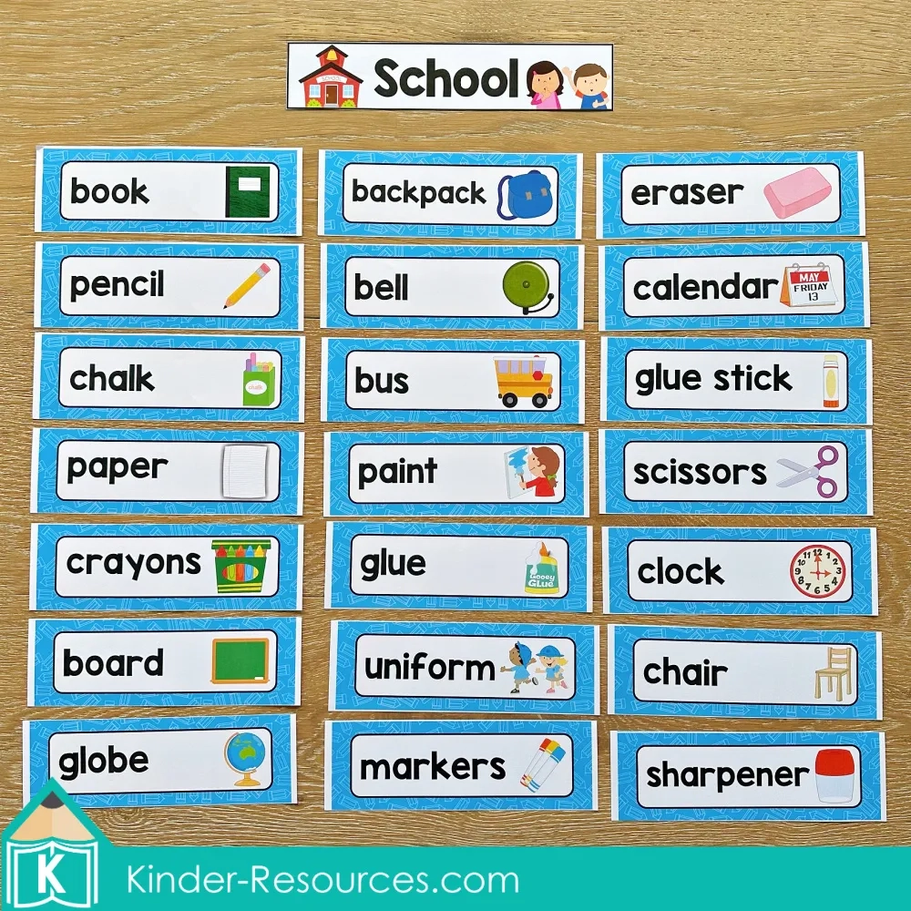 School Word Wall For Writing Centers FREE