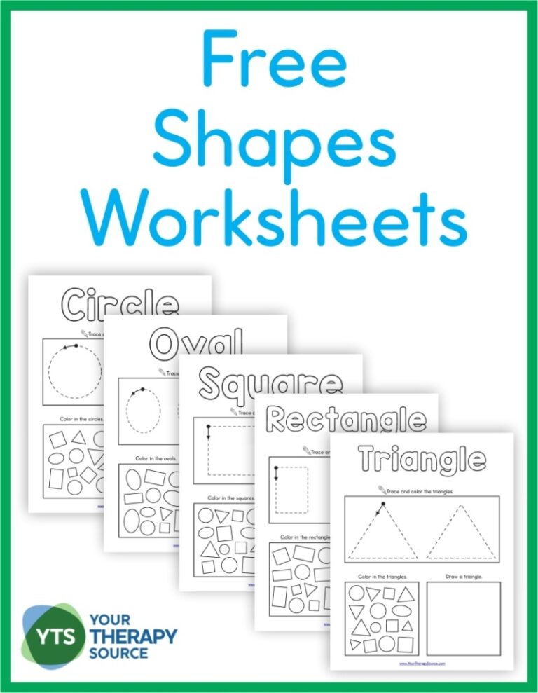Shapes Worksheet Preschool Free Printables Your Therapy Source