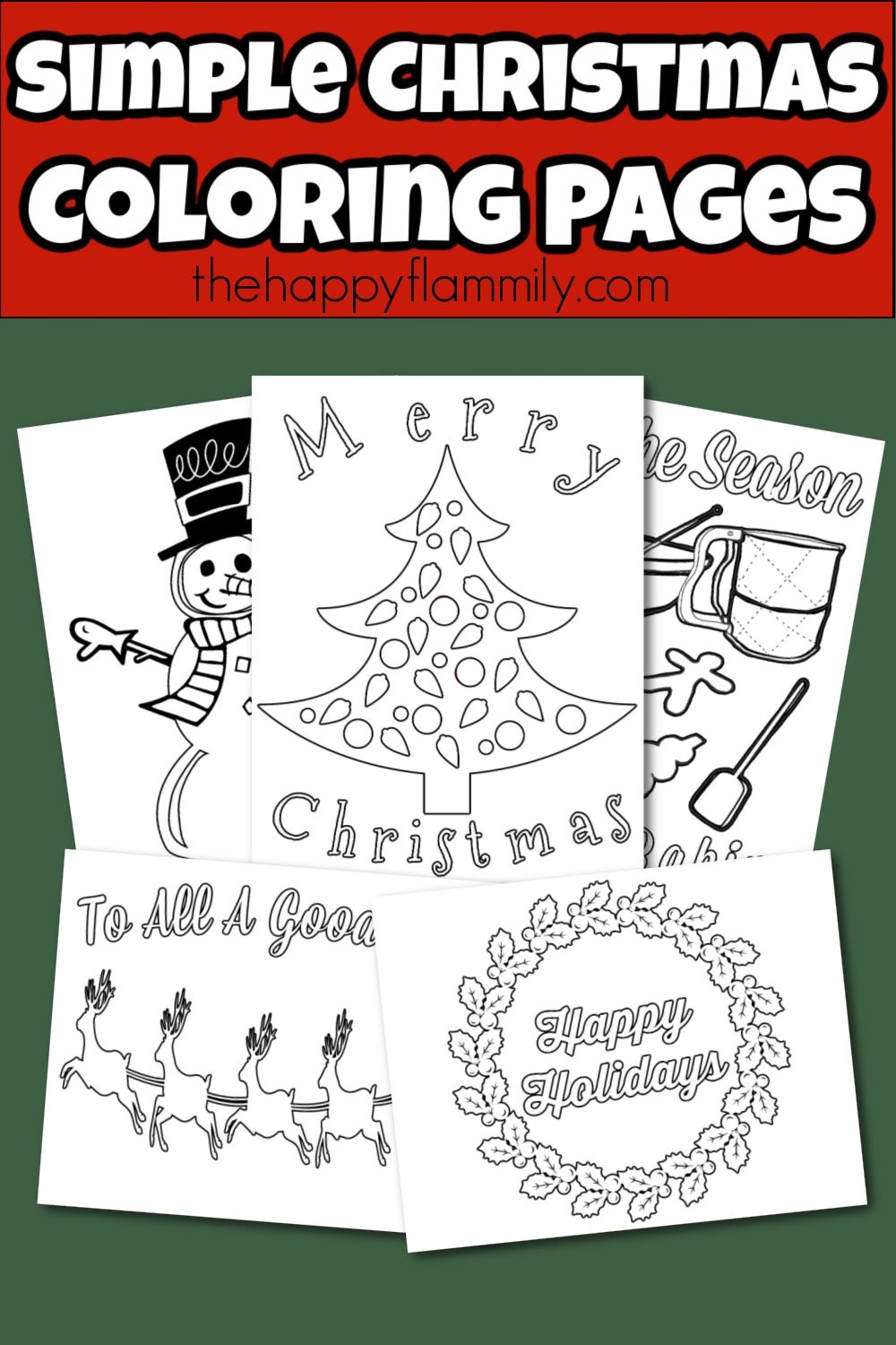 Coloring Pages For Christmas For Preschoolers