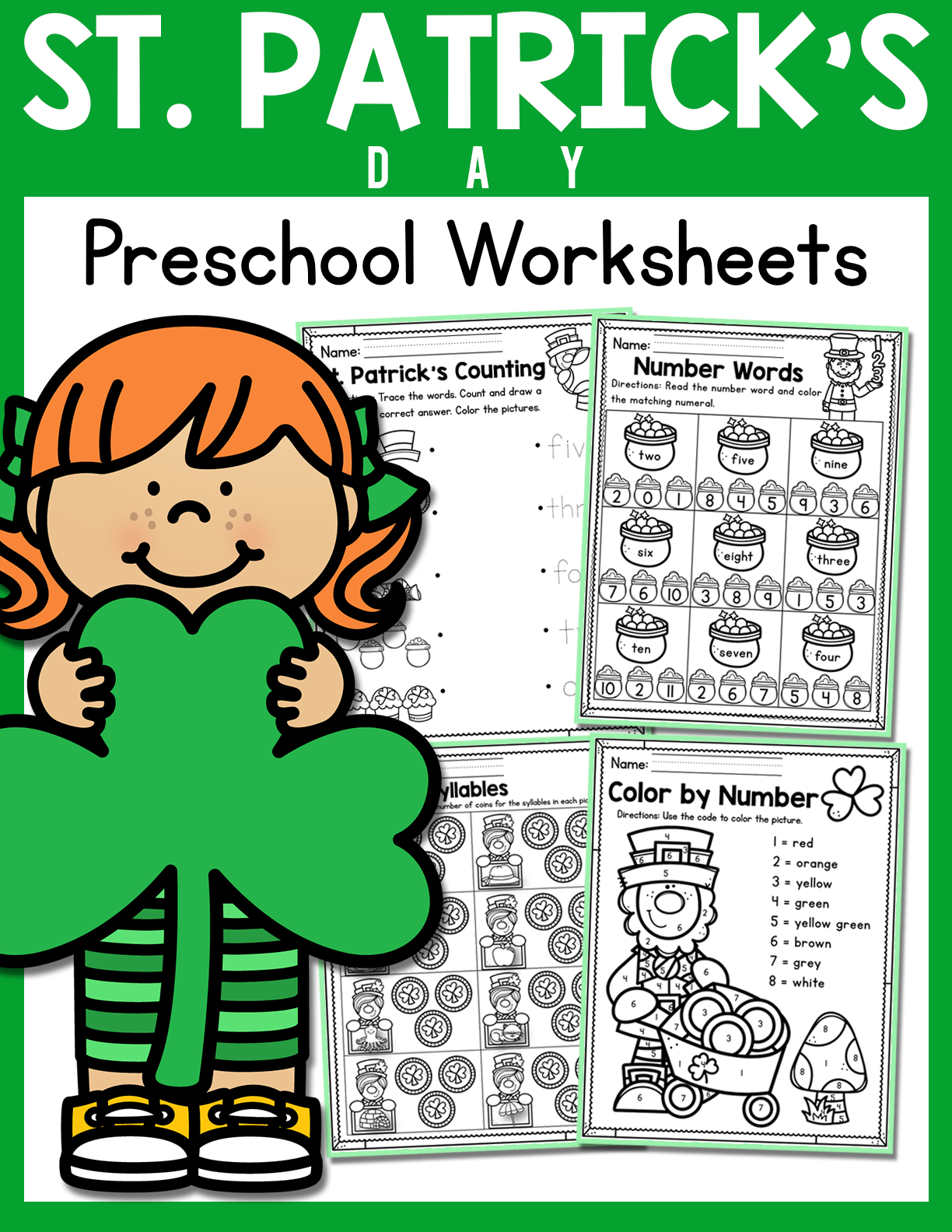 St Patrick s Day Preschool Worksheets March Made By Teachers St Patrick s Day Preschool Worksheets March Made By Teachers
