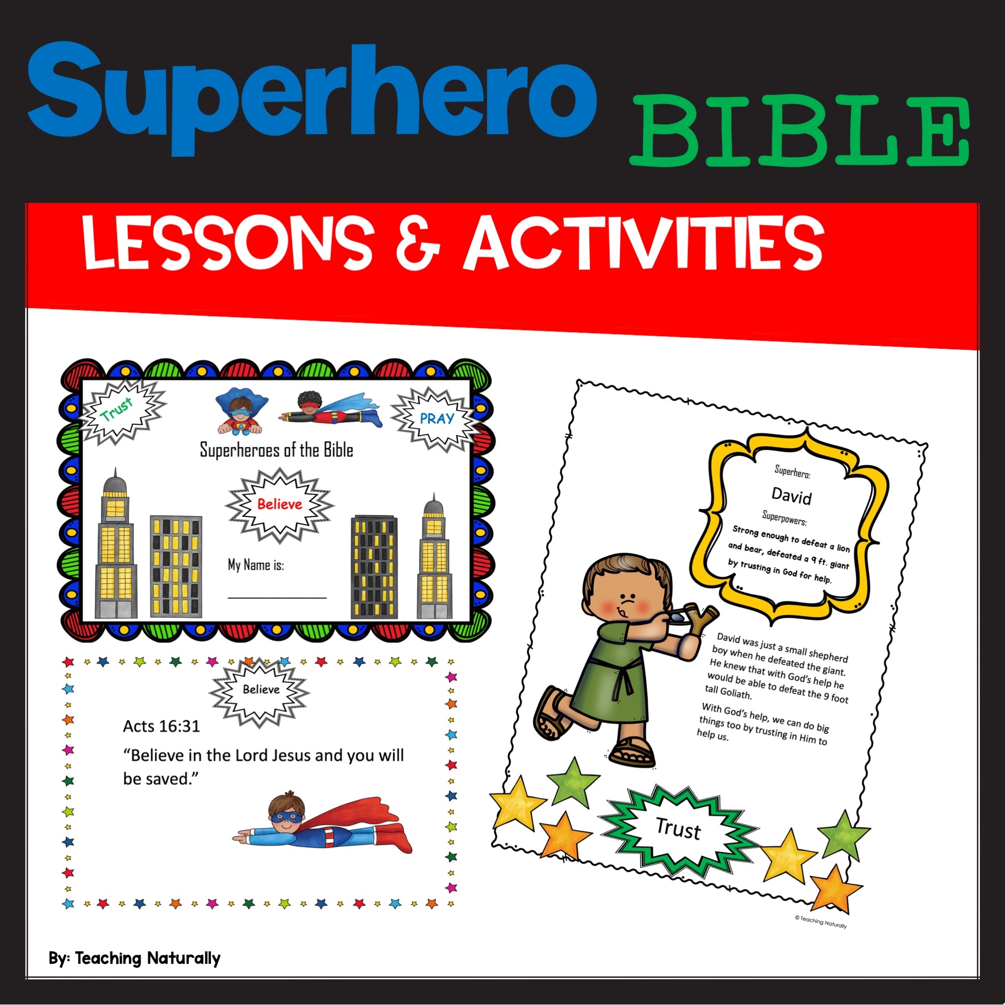 Superhero Bible Lesson And Activities VBS Or Kid s Week Made By Teachers Superhero Bible Lesson And Activities VBS Or Kid s Week Made By Teachers