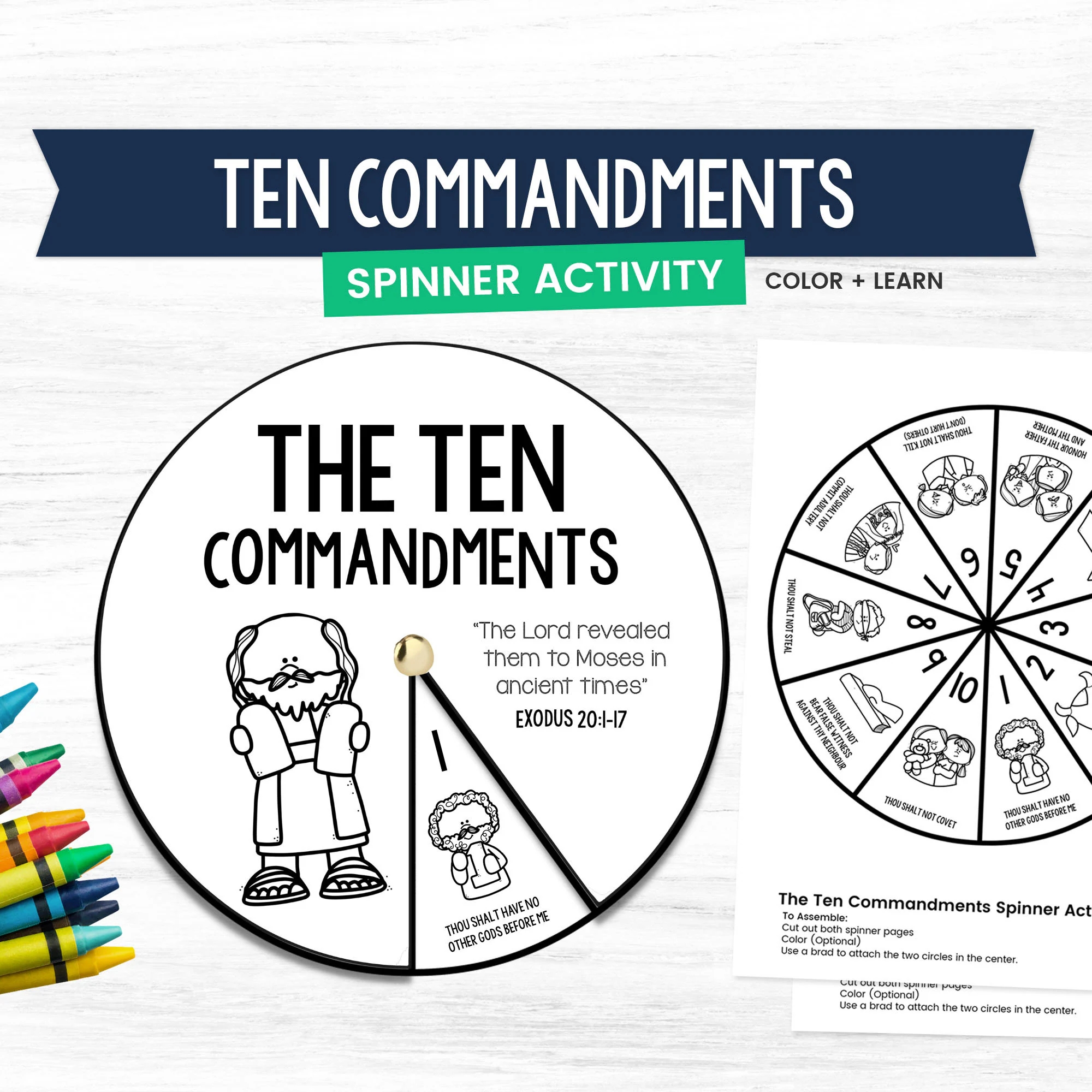 Ten Commandments Activity Bible Game For Kids Kid Bible Study Children Church Activity Bible Coloring Pages Kids Bible Craft Printable Etsy