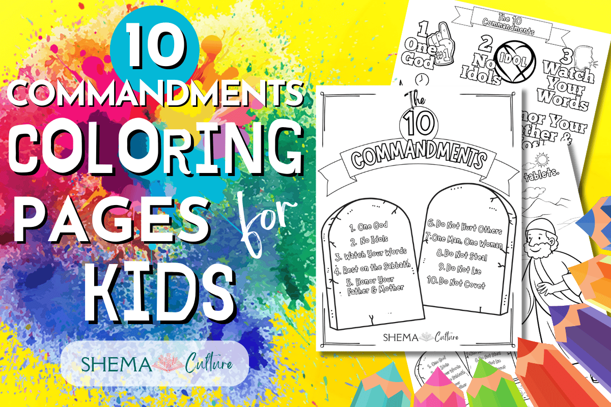 Printable 10 Commandments For Preschoolers