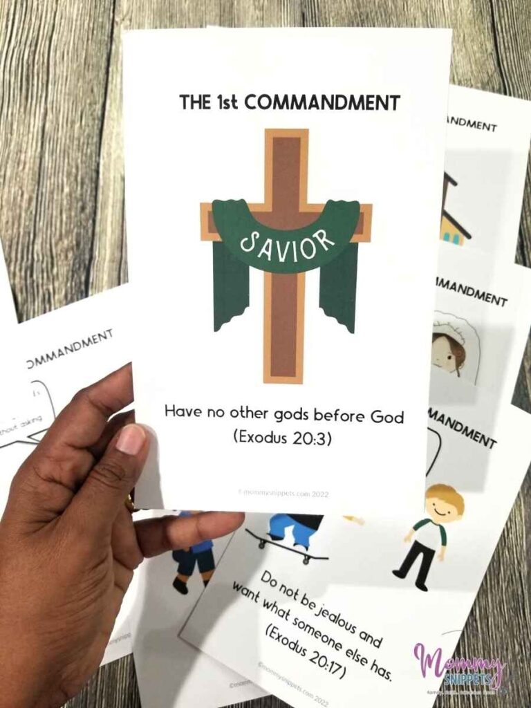 Ten Commandments For Kids Simple 10 Commandments Printable