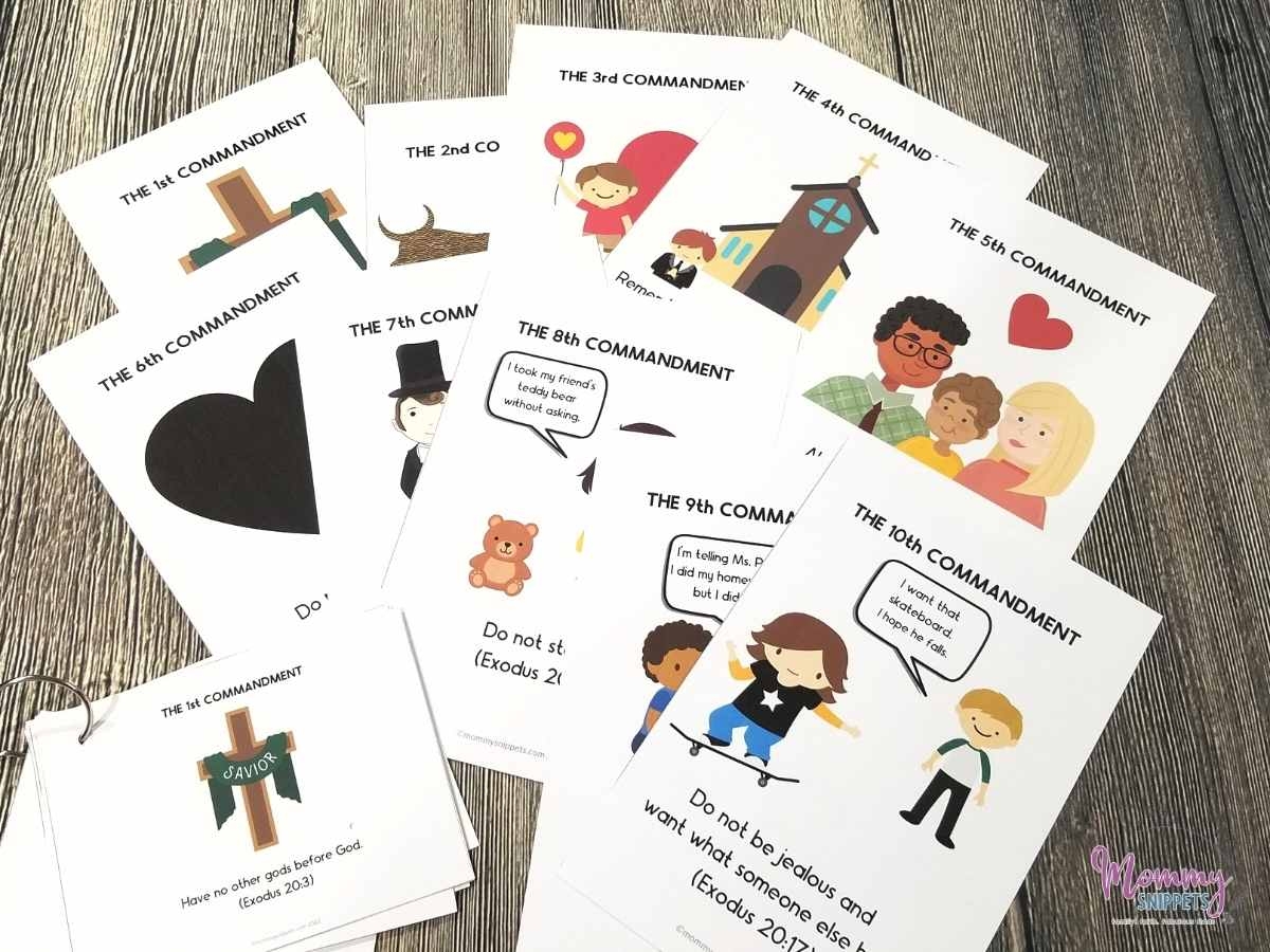 Ten Commandments For Kids Simple 10 Commandments Printable Ten Commandments For Kids Simple 10 Commandments Printable