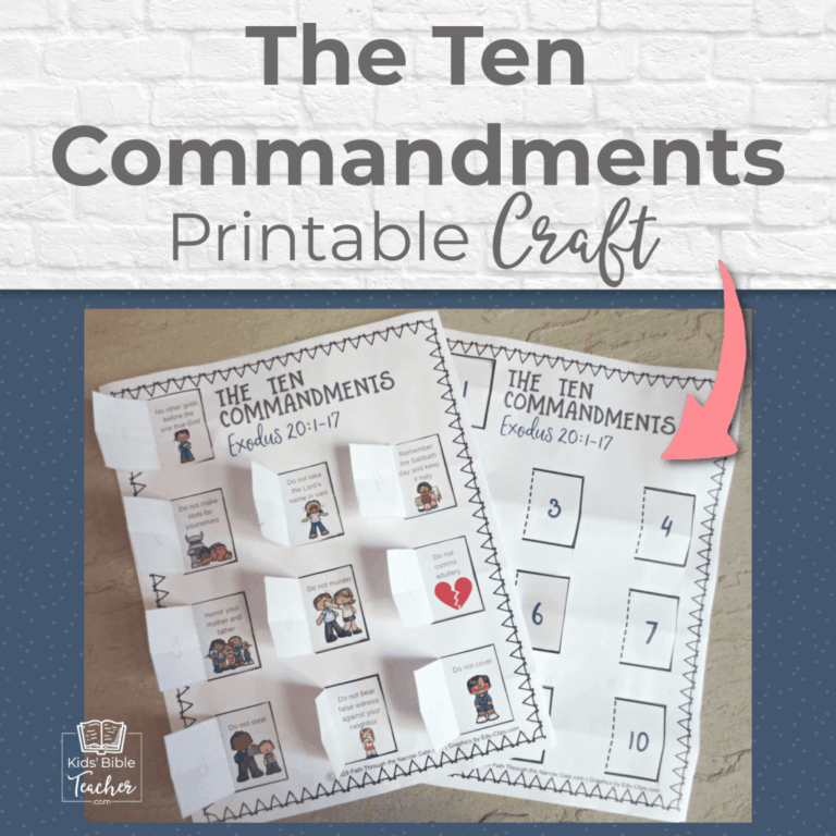 Ten Commandments Printable Craft Kids Bible Teacher Worksheets Library