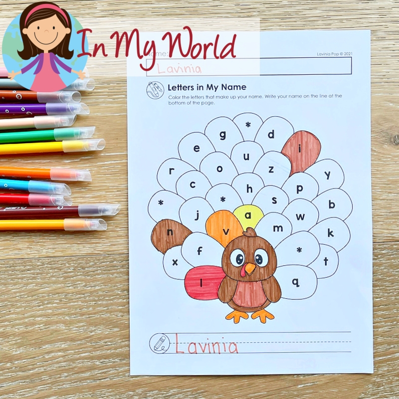 Preschool November Worksheets