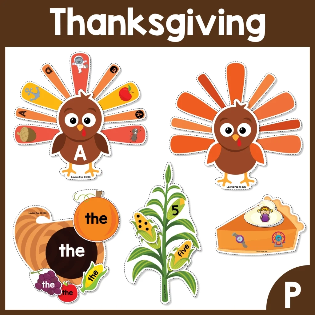 Thanksgiving Preschool Centers In My World