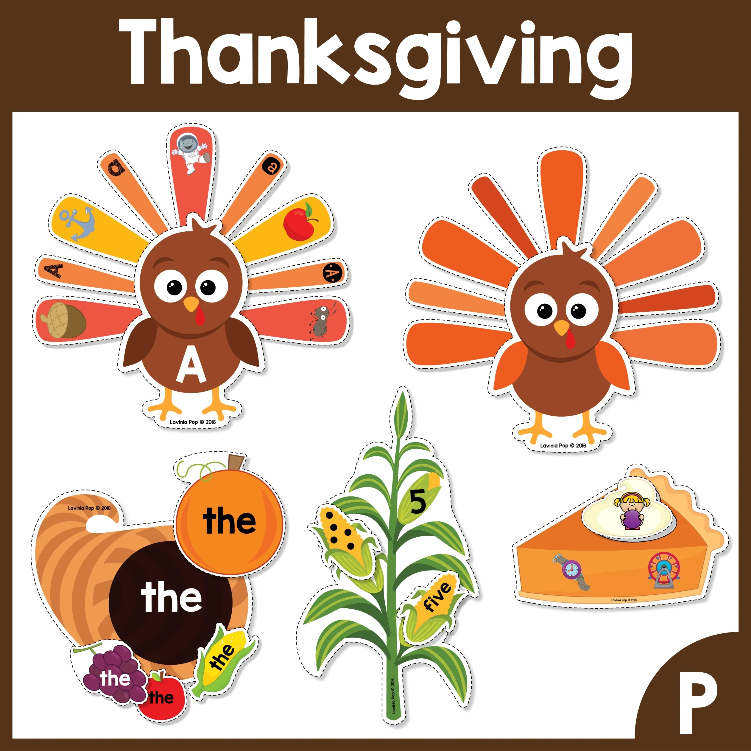 Thanksgiving Preschool Centers In My World