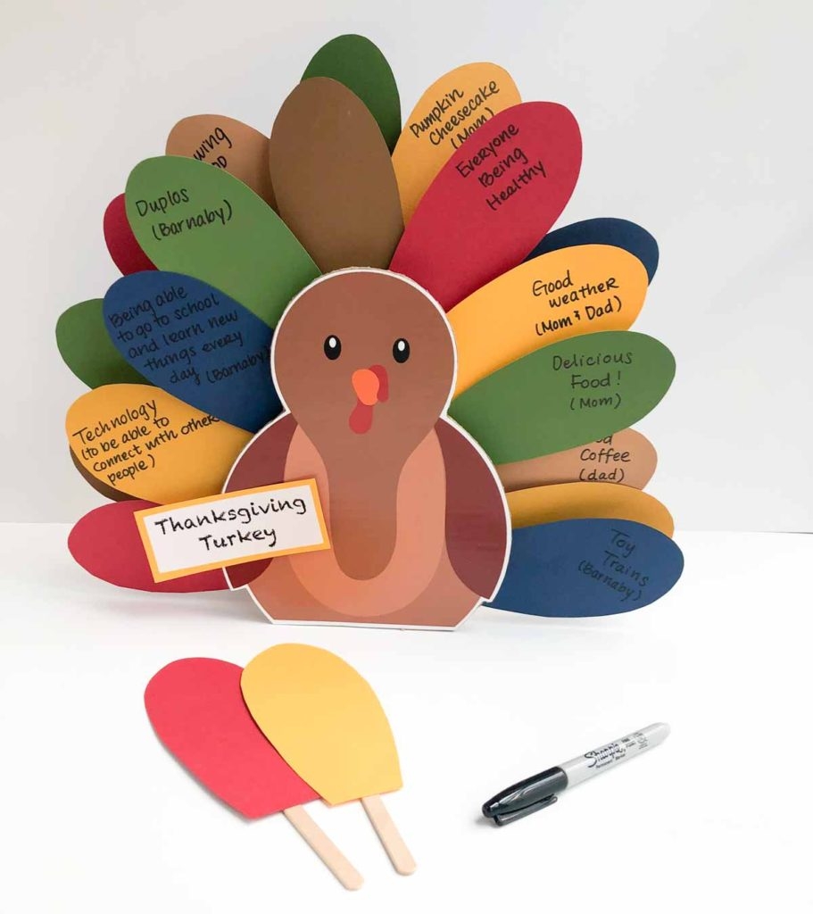  Thanksgiving Turkey Craft For Kids Free Printable 